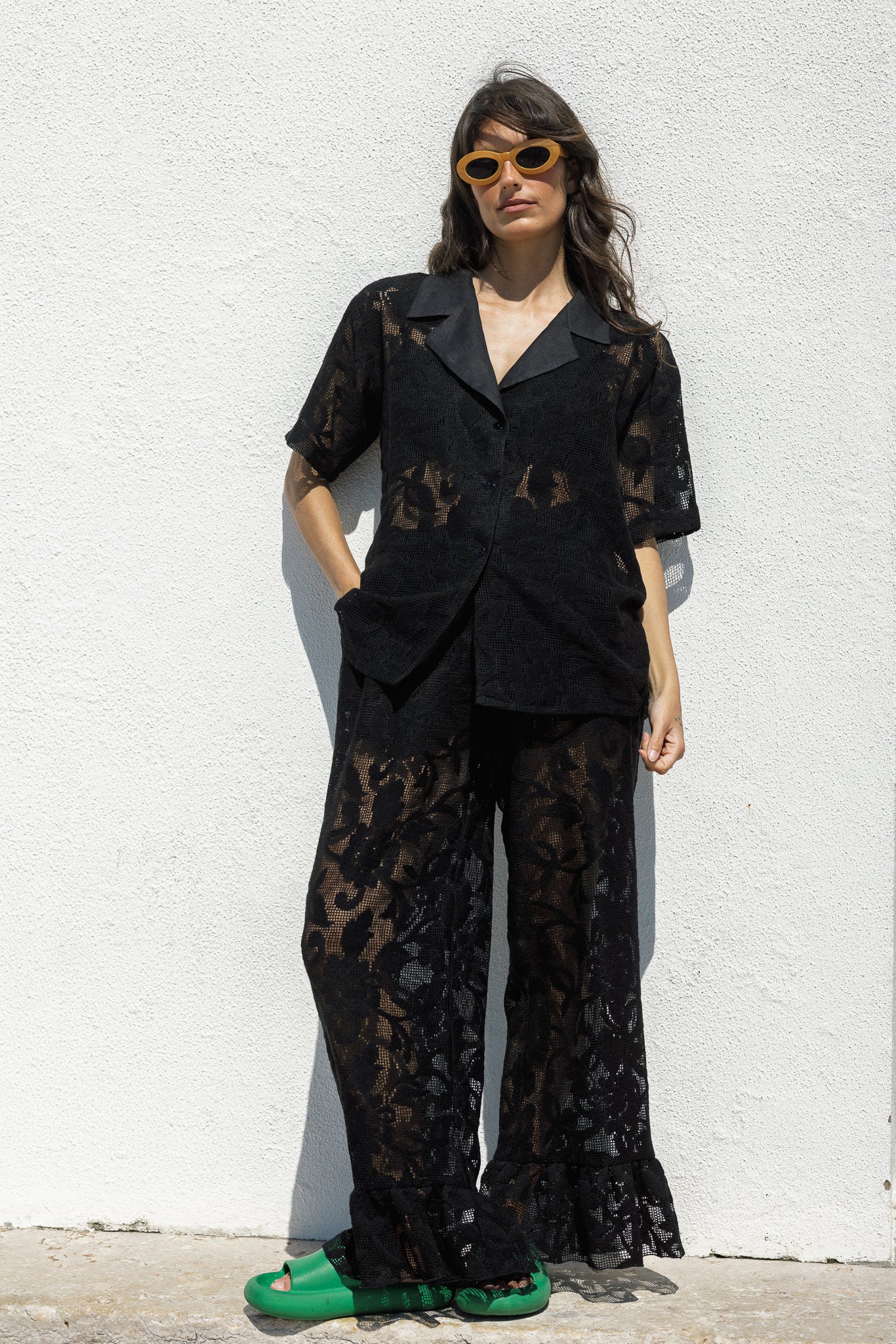 NATÁLIA shirt - BLACK EMBROIDERY - Image 4