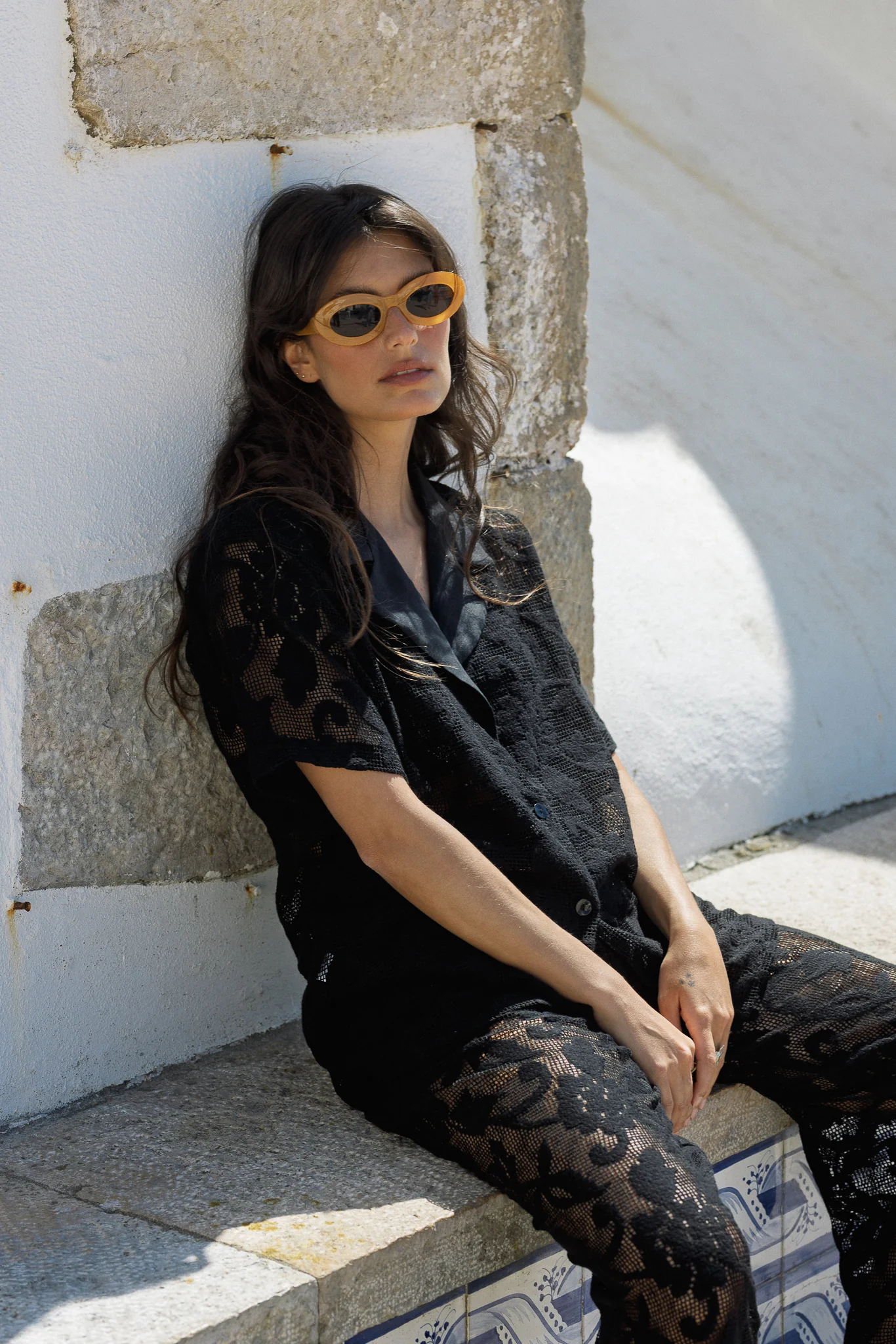 NATÁLIA shirt - BLACK EMBROIDERY - Image 6