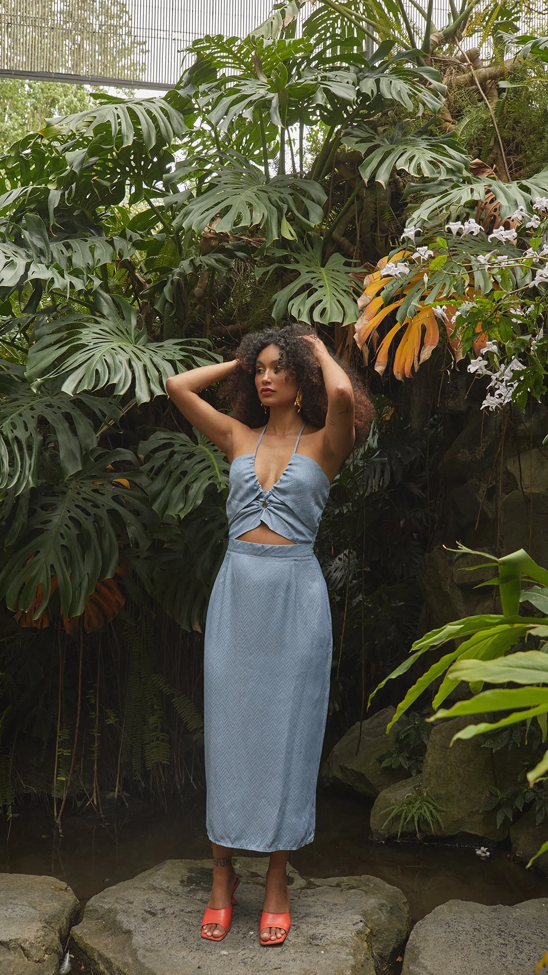 BEAT dress - BLUE - Image 3