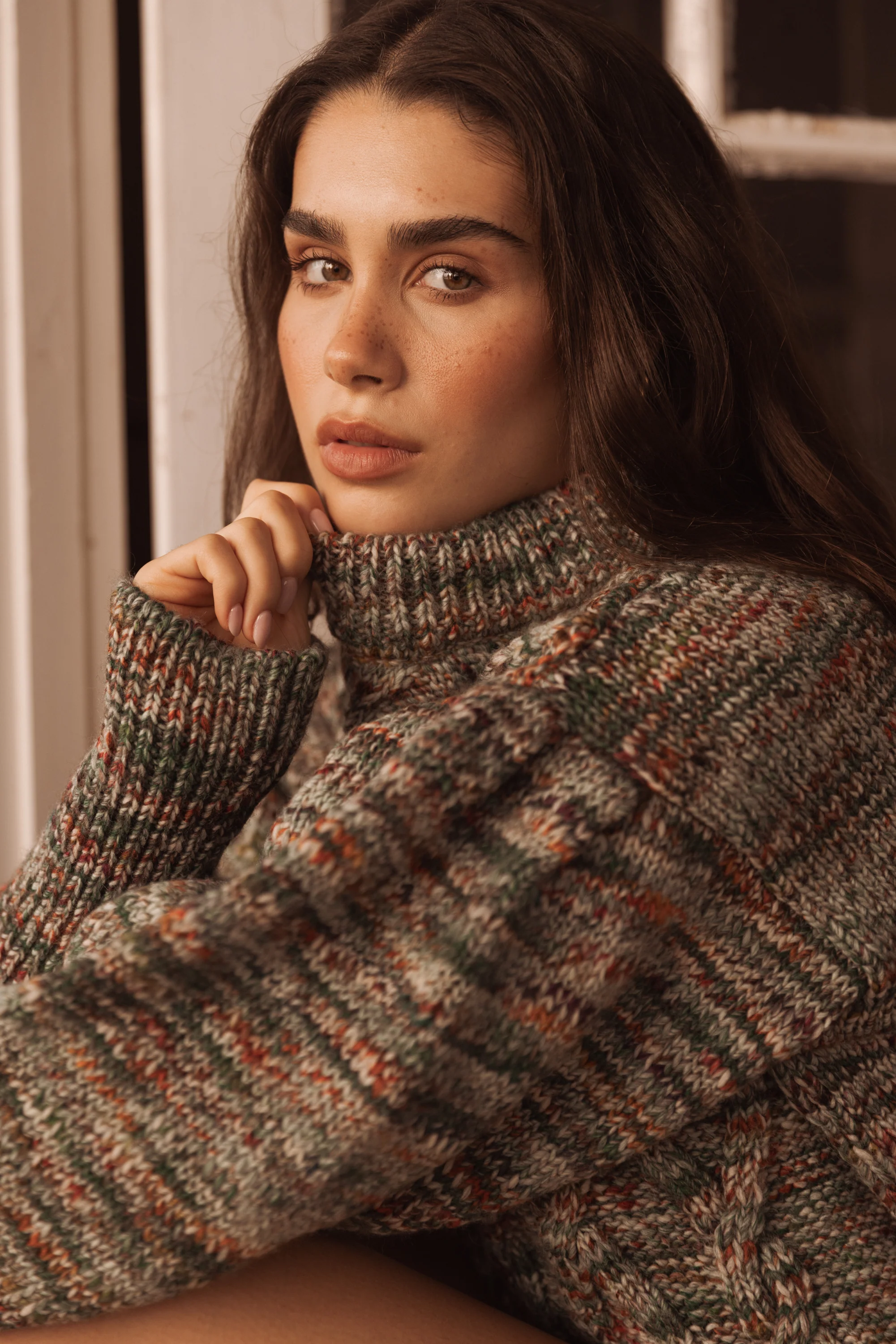 BRIXTON cable knit - GREEN - Image 5