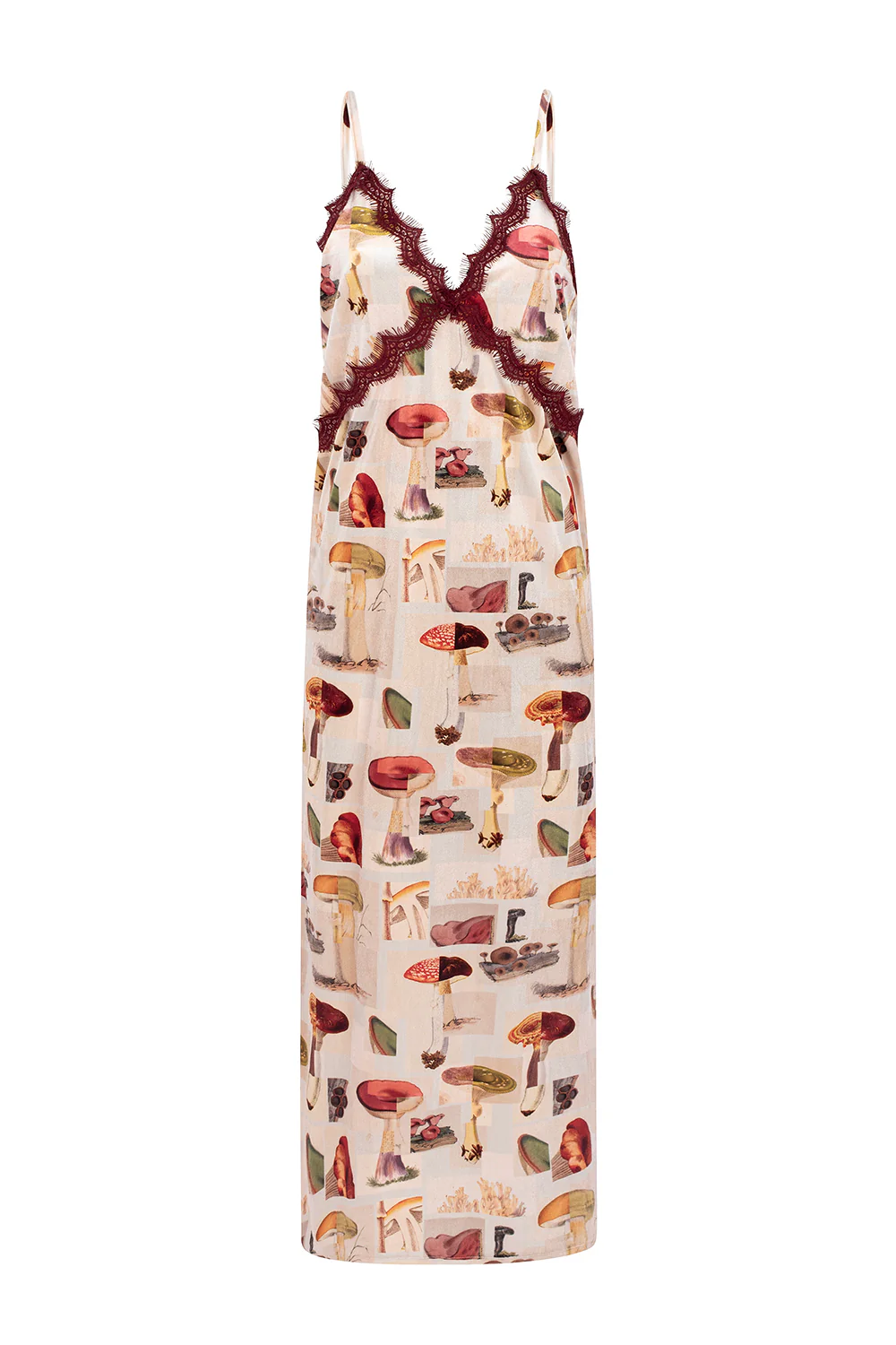CARMO slip dress - MUSHROOMS - Image 2