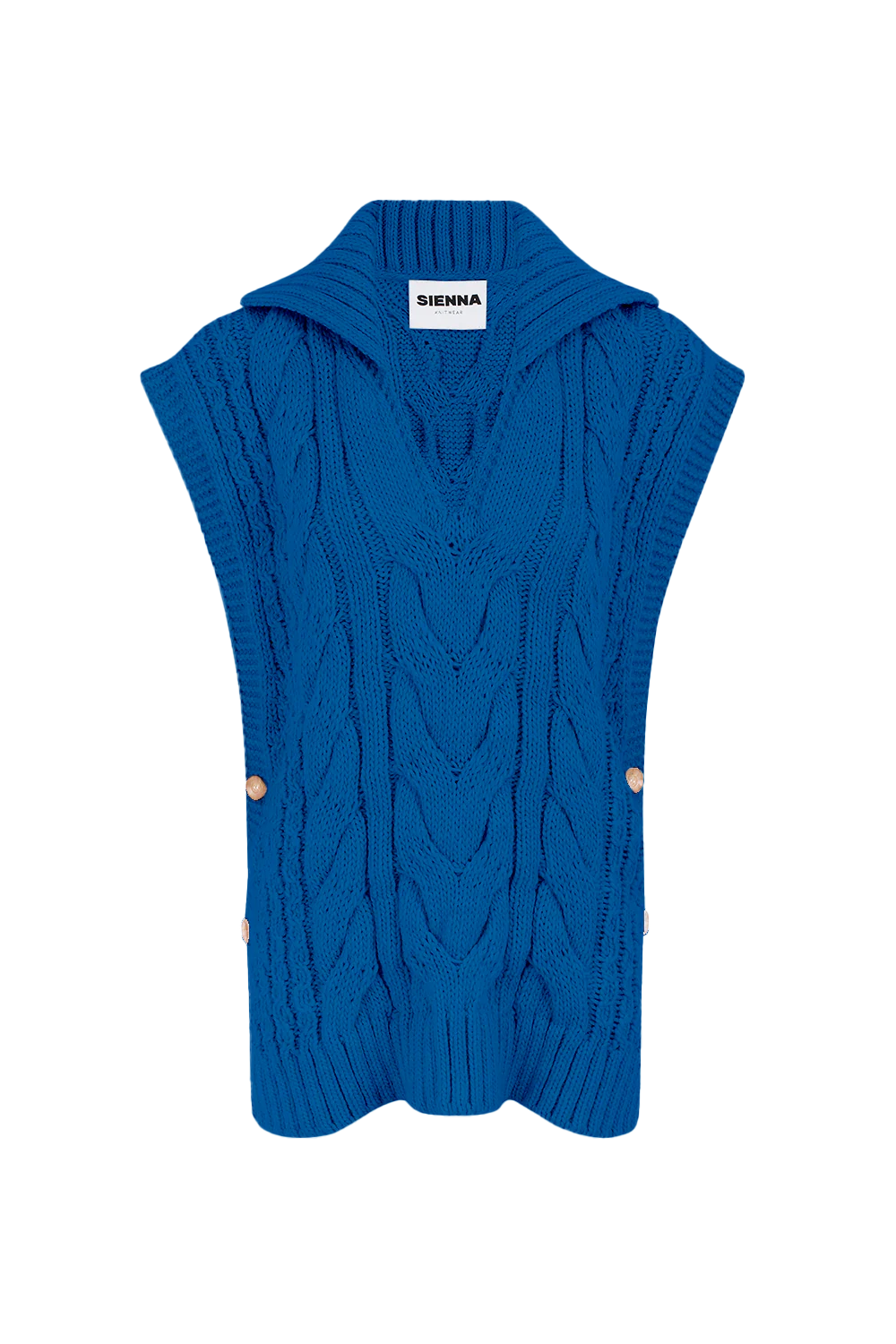 CLAIRE knit vest - VIBRANT BLUE - Image 5