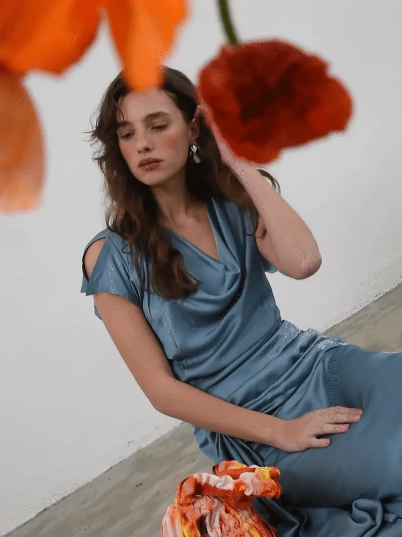 DAHLIA dress - SKY BLUE - Image 8