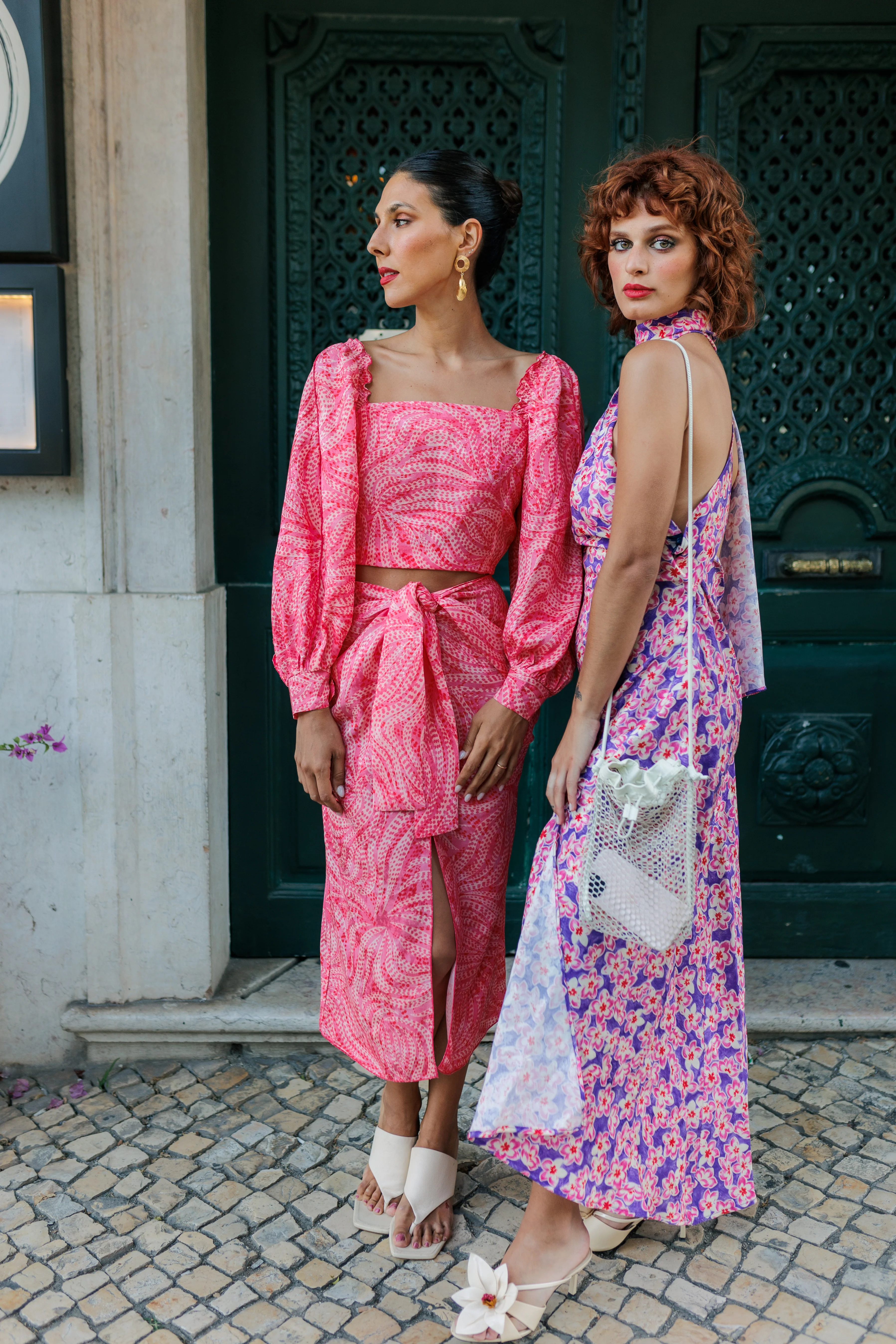 DEUX dress - PURPLE FLOWERS - Image 5