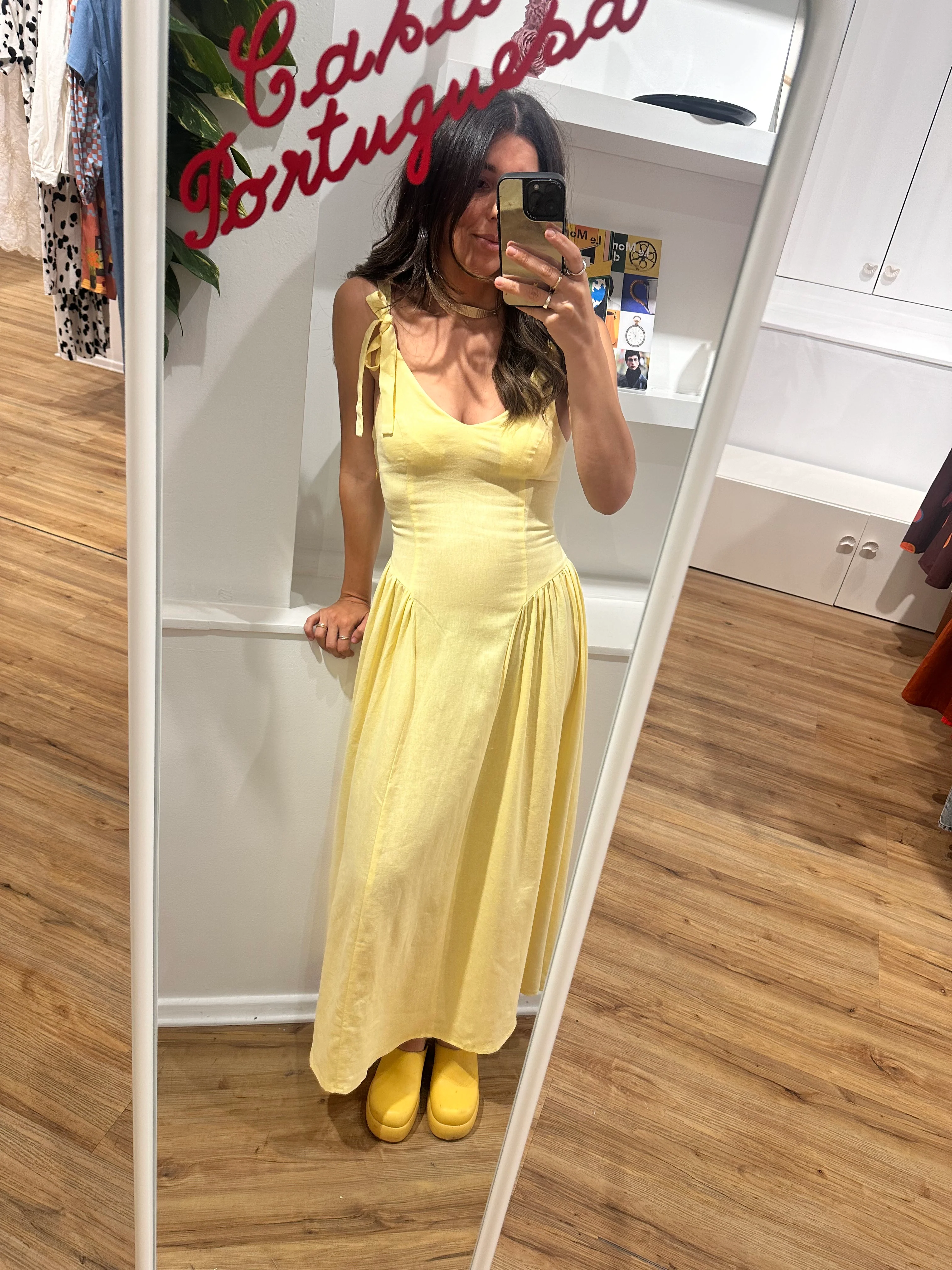 DONNA dress - BUTTER YELLOW - Image 6