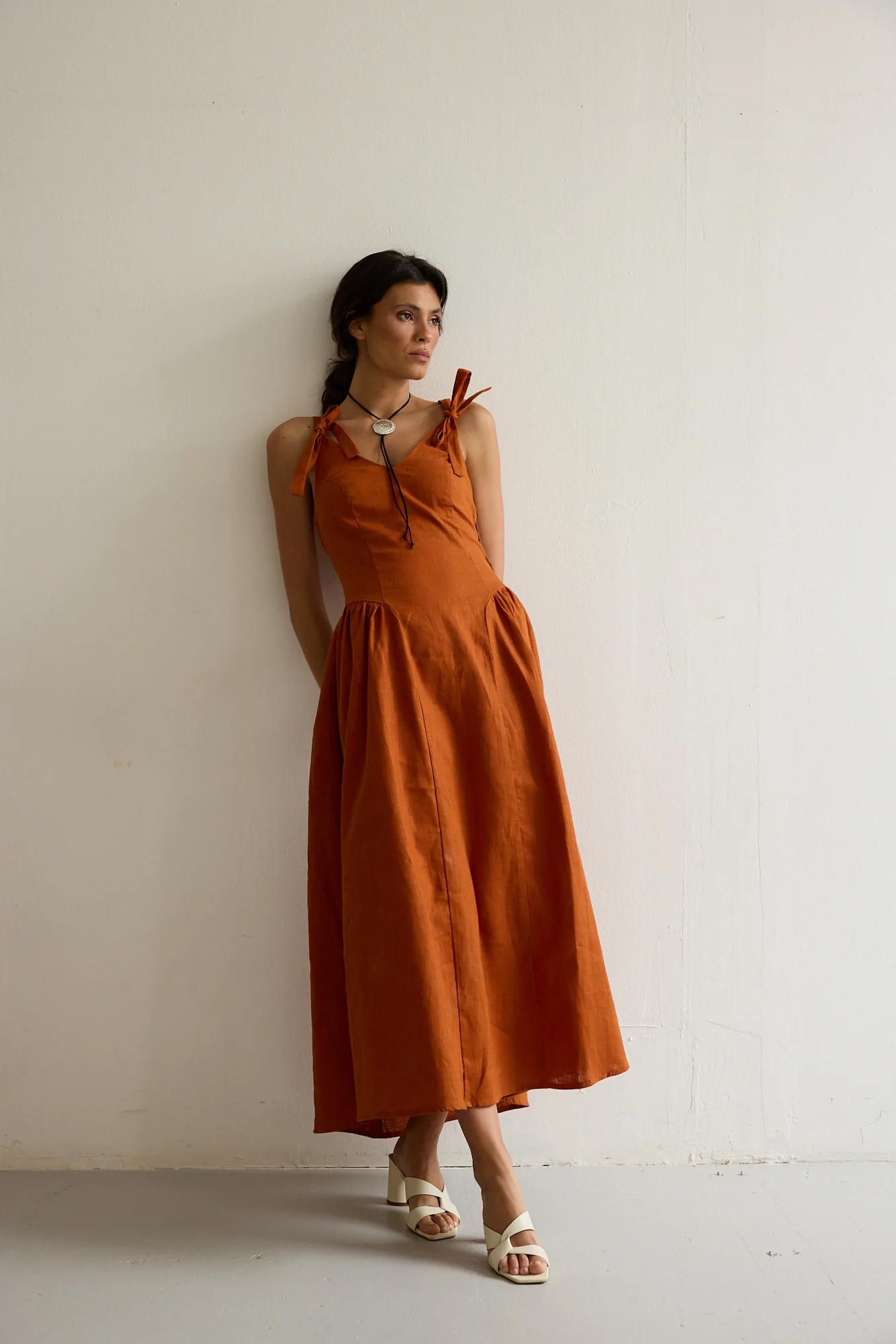 DONNA dress - TERRACOTA - Image 3
