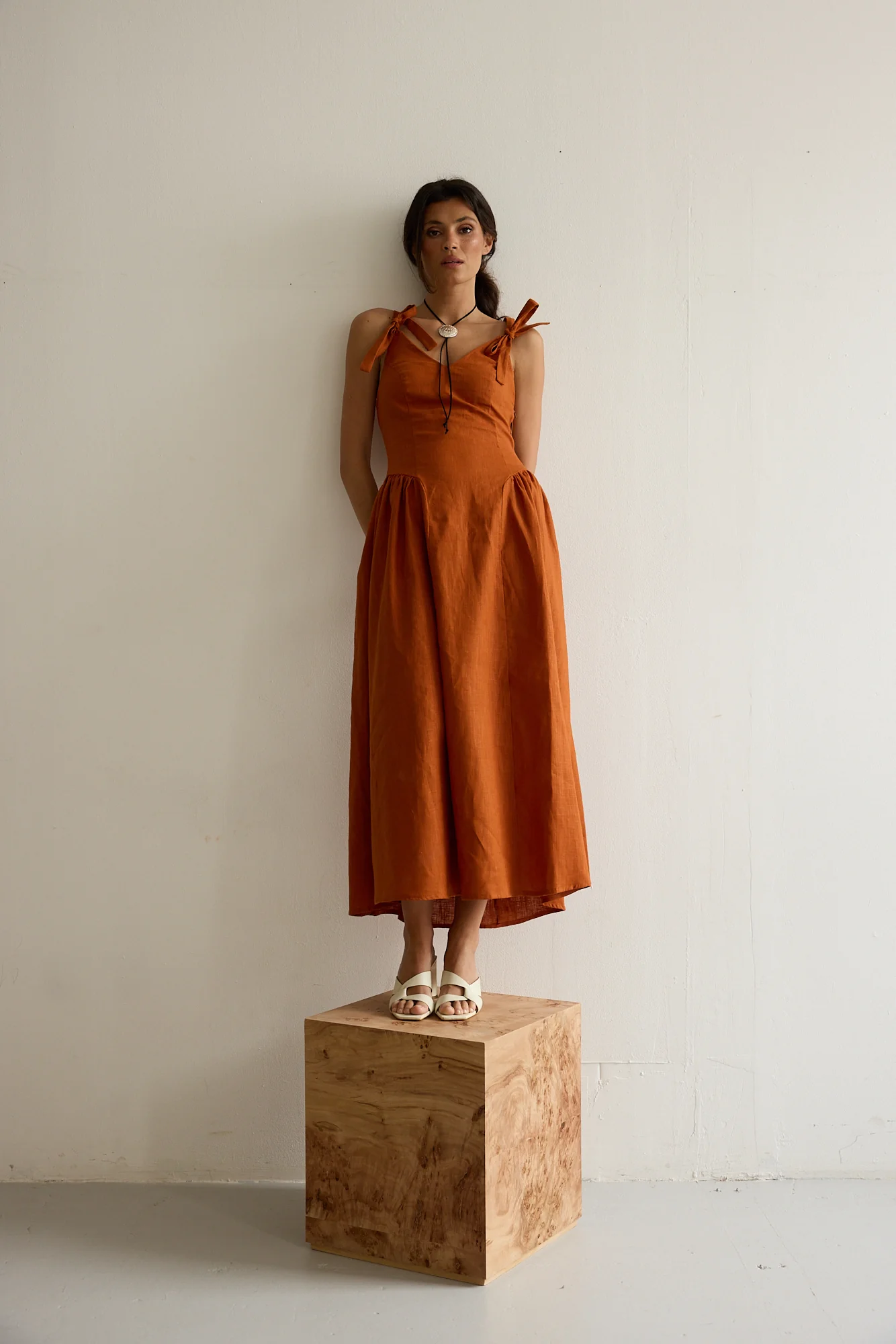 DONNA dress - TERRACOTA - Image 4