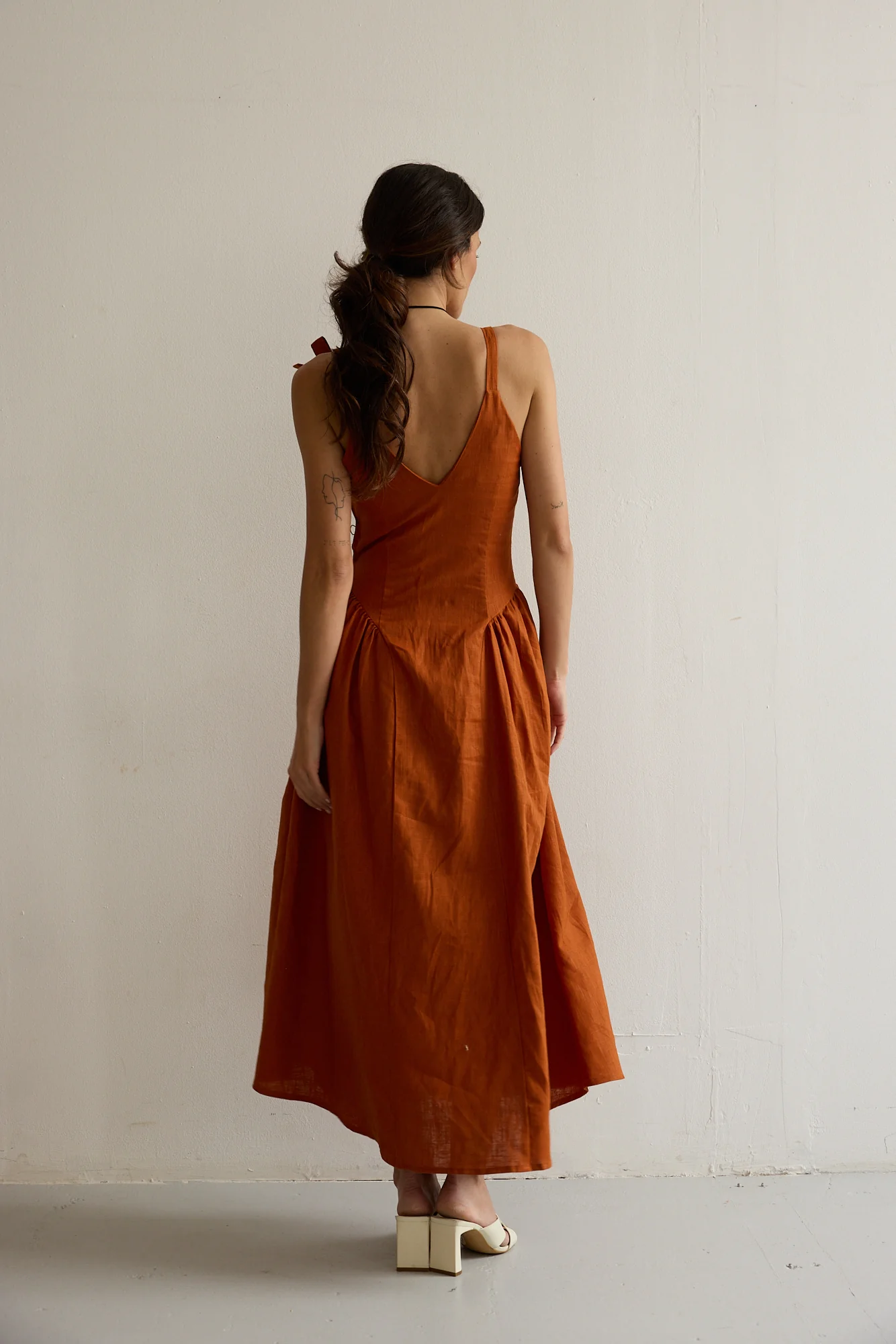 DONNA dress - TERRACOTA - Image 5
