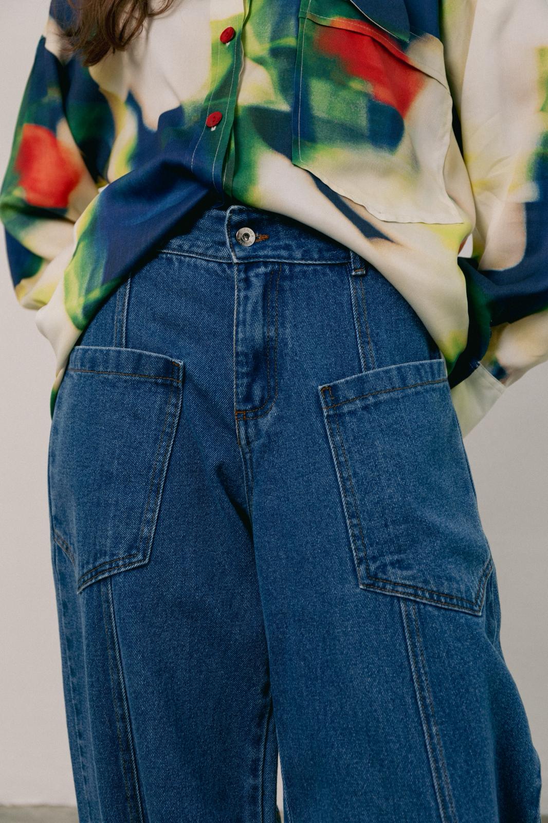 GLORIA ballon pants - DENIM - Image 4