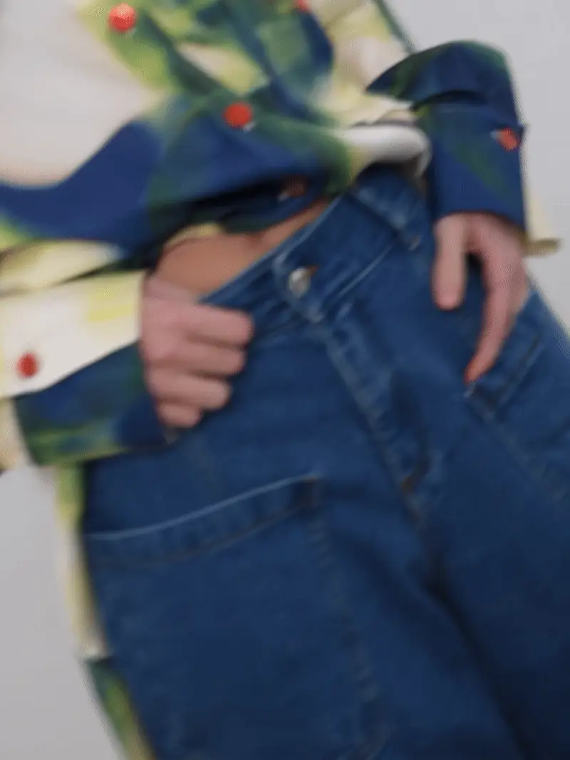 GLORIA ballon pants - DENIM - Image 5