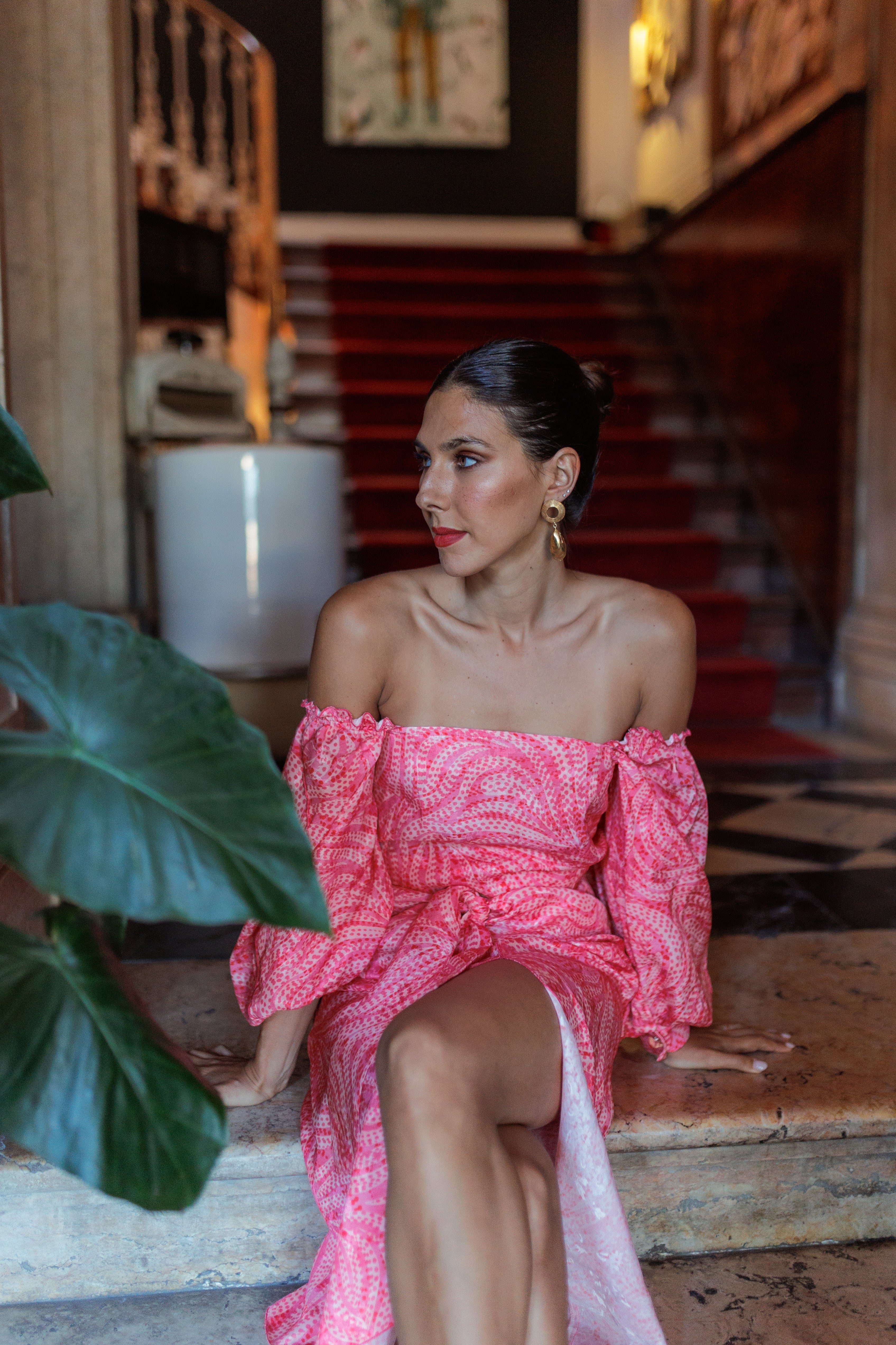 GUADALUPE skirt - PINK JACQUARD - Image 6