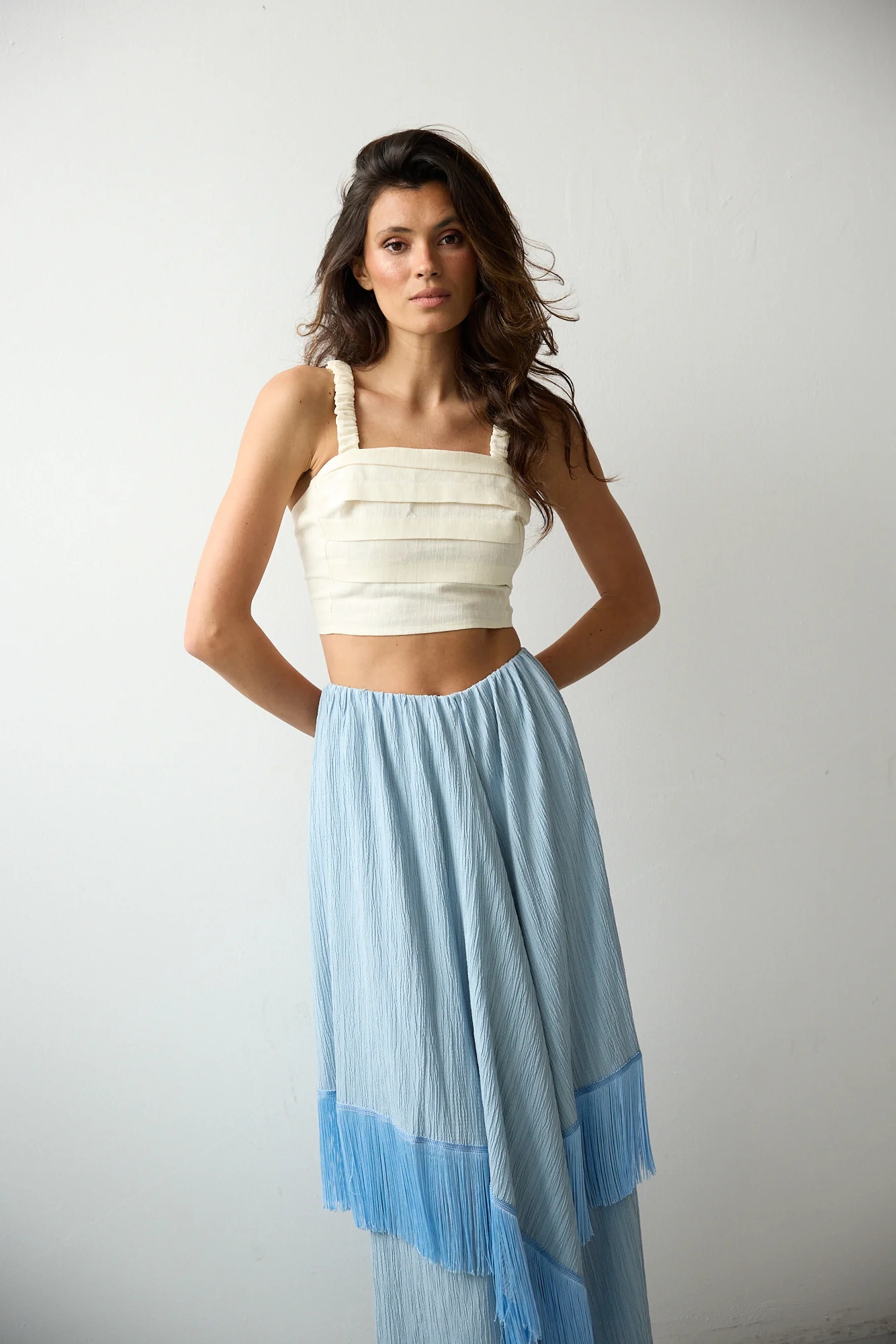 IRIS skirt - LIGHT BLUE - Image 3
