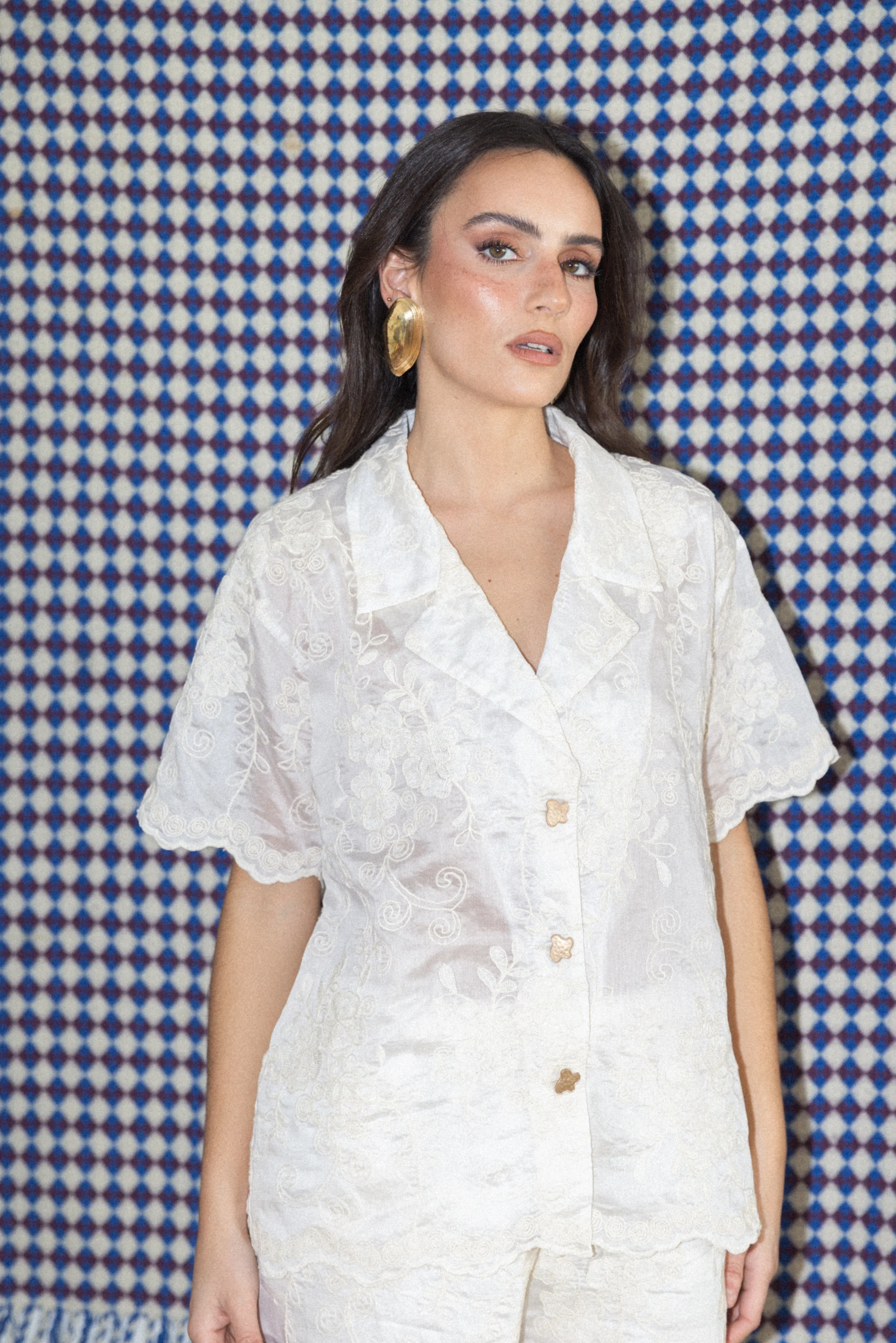 ISABEL shirt - WHITE EMBROIDERY - Image 5