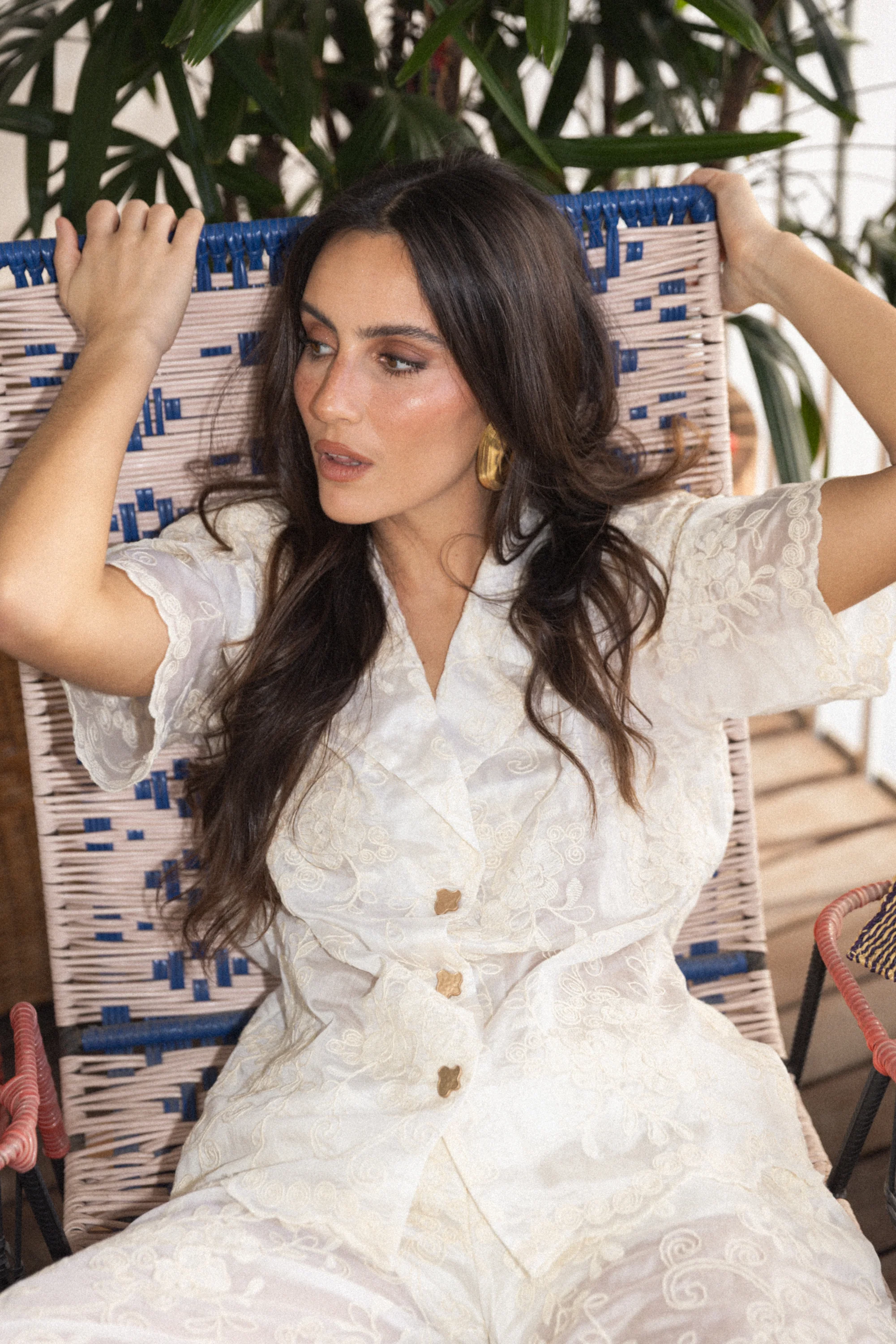ISABEL shirt - WHITE EMBROIDERY - Image 6