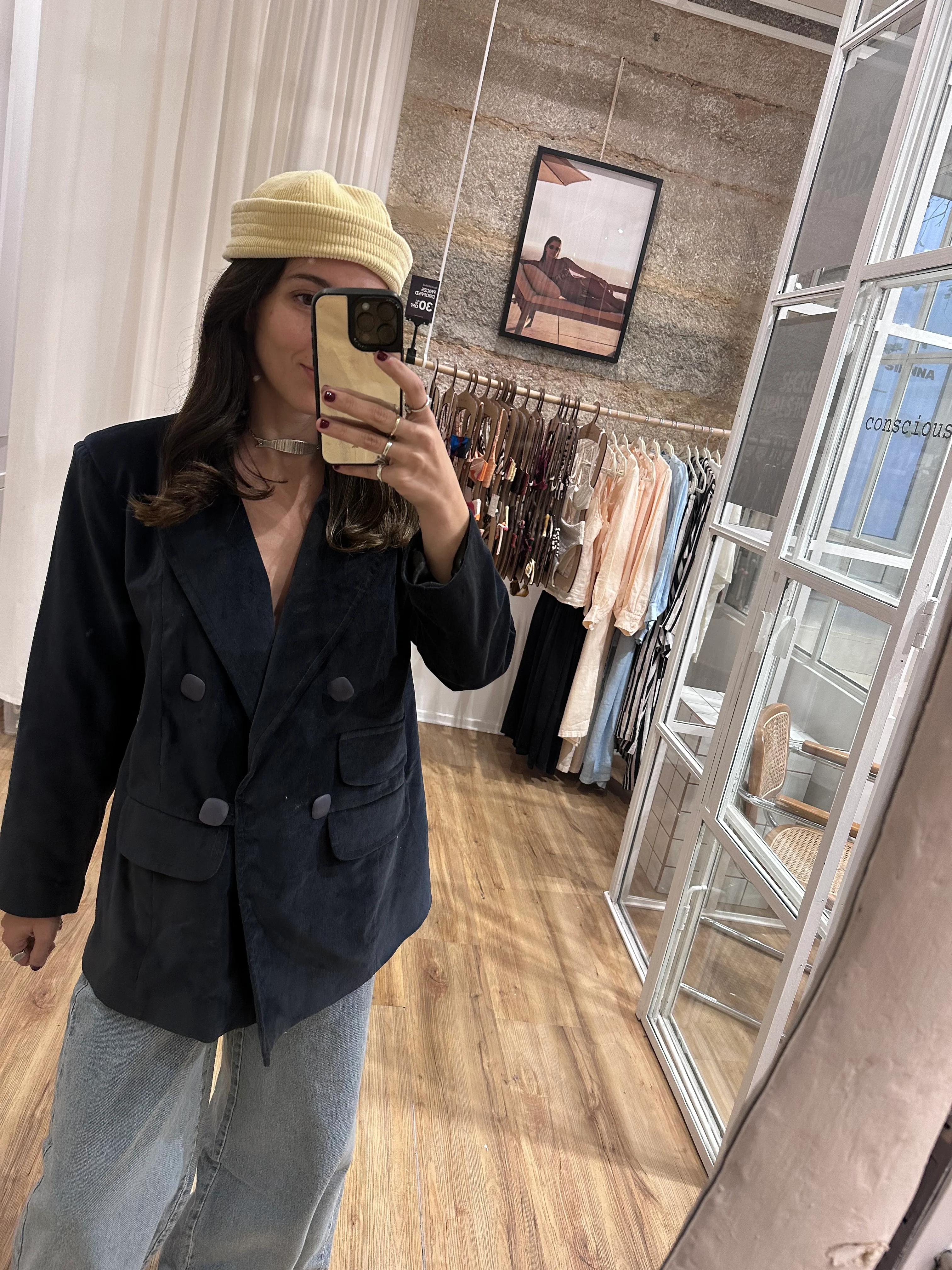 KARL blazer - BLUE VELVET - Image 2