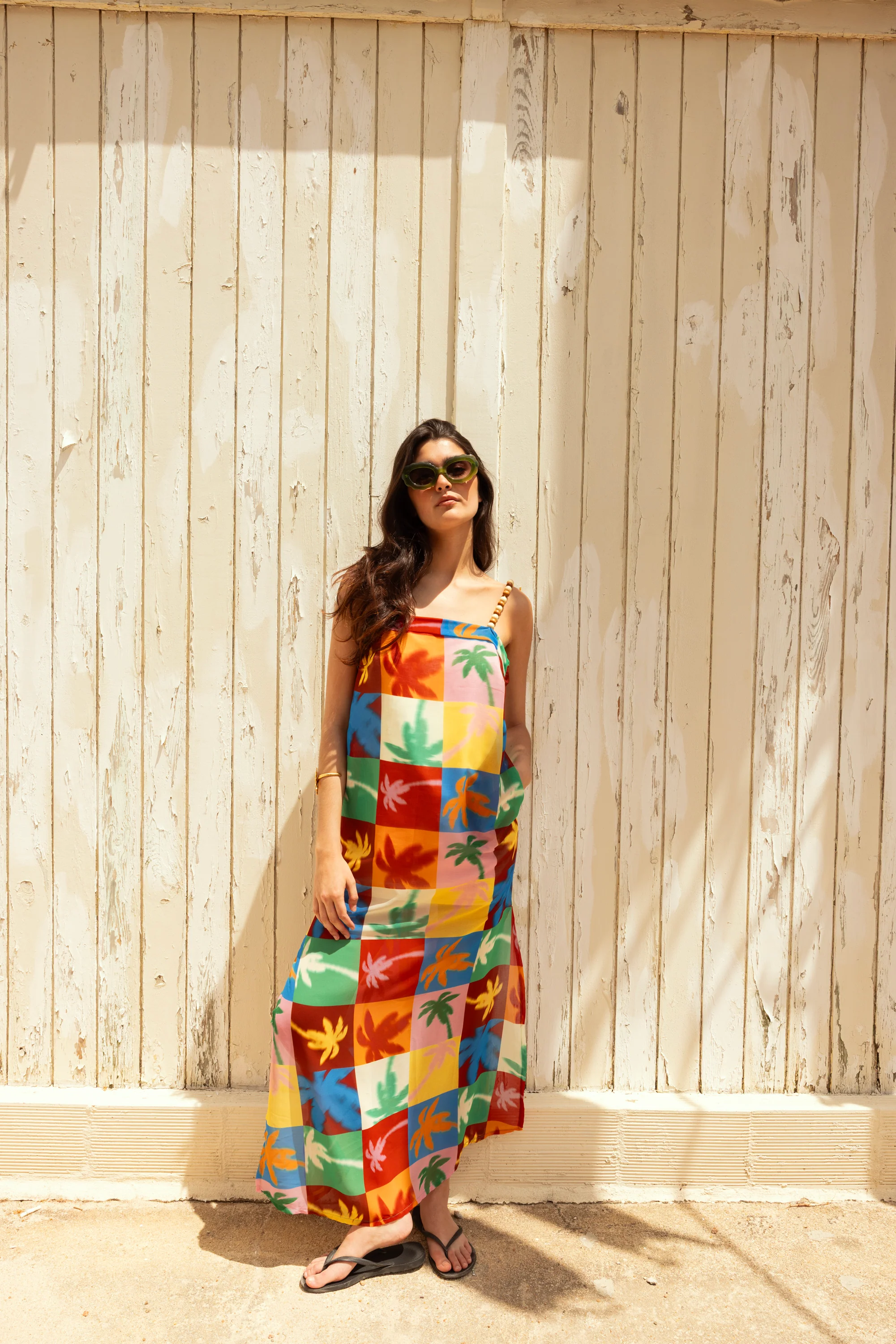 KATERINA dress - PALM TREES