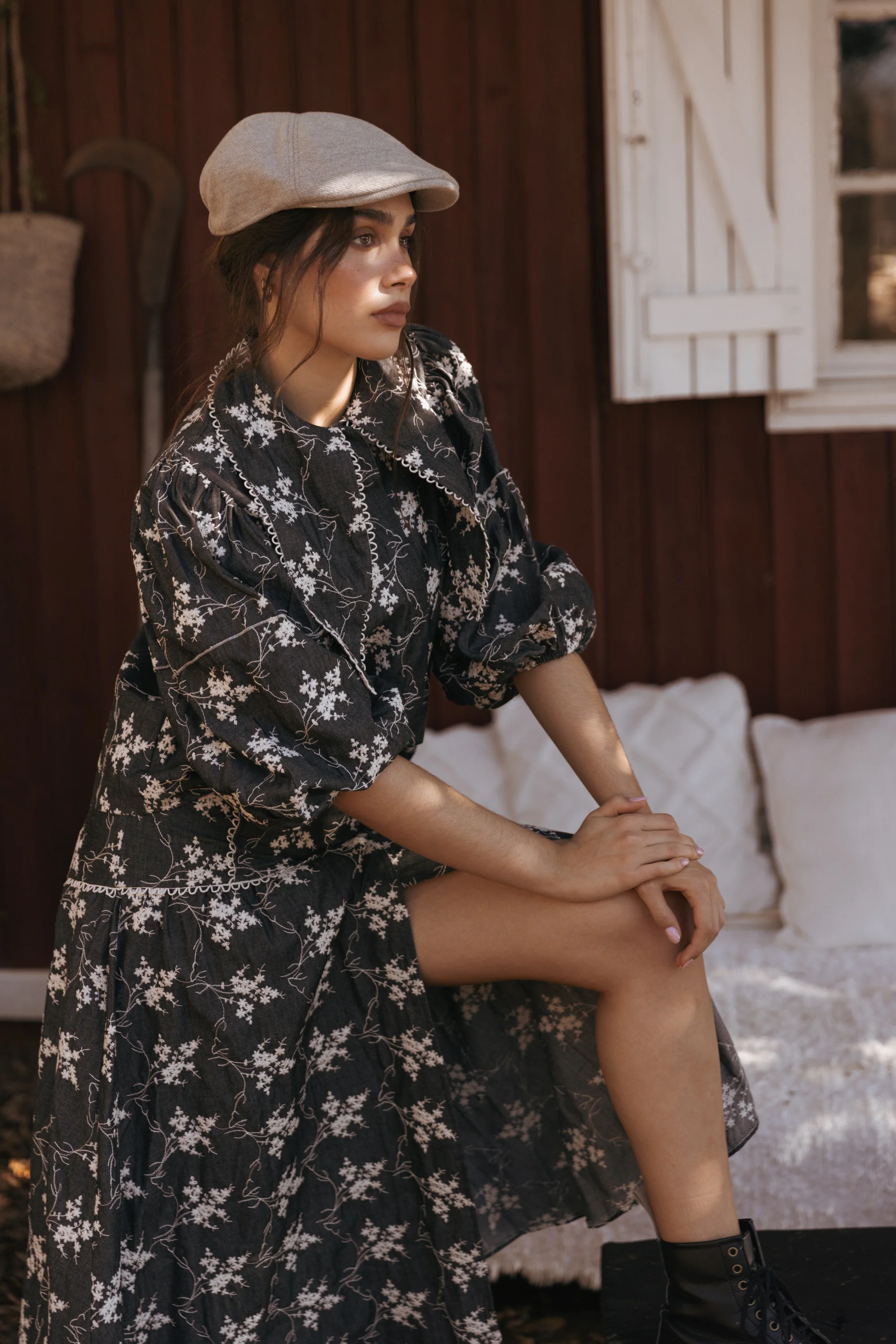 LAKE skirt - EMBROIDERED FLOWERS - Image 6