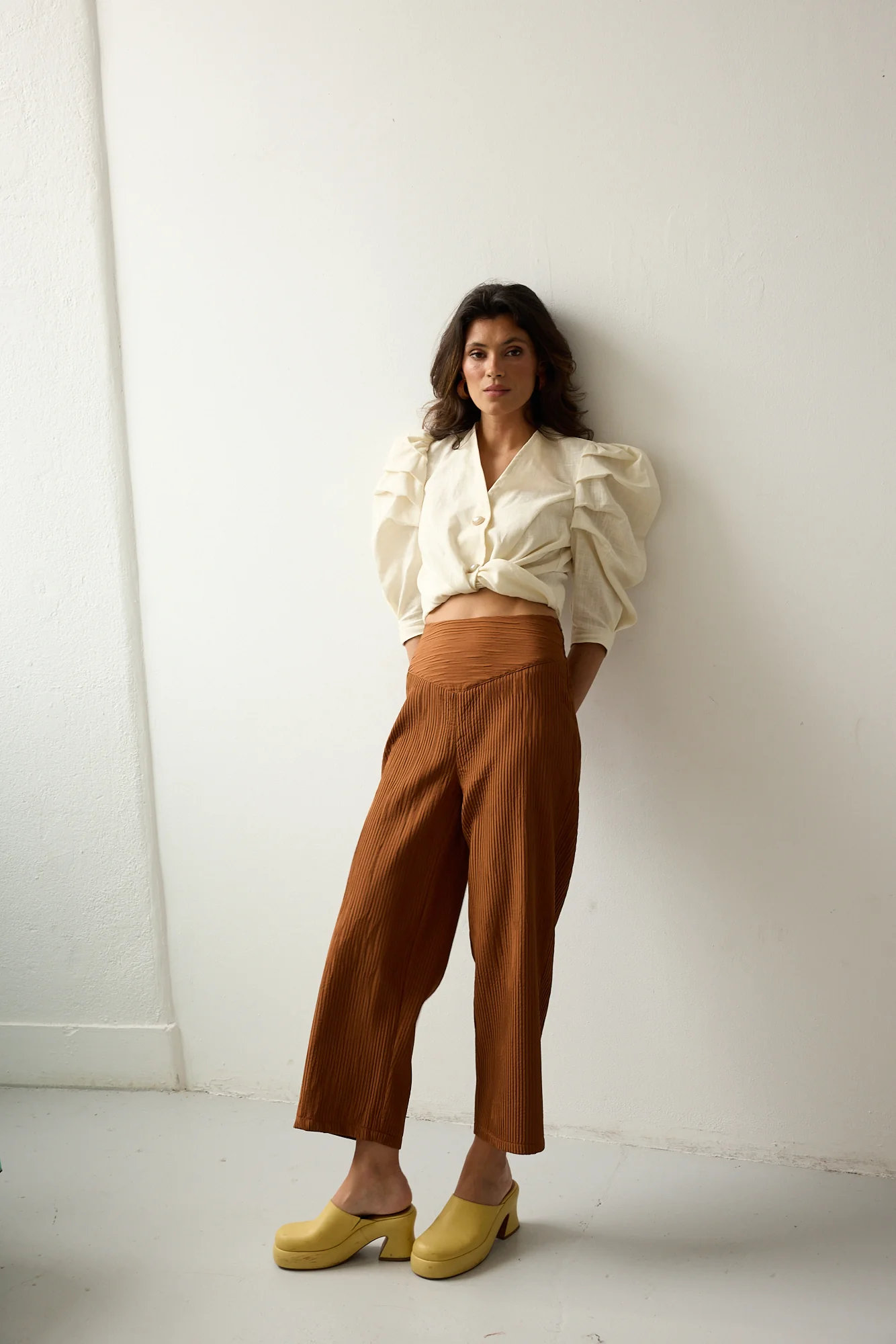 LOU trousers - BROWN - Image 3