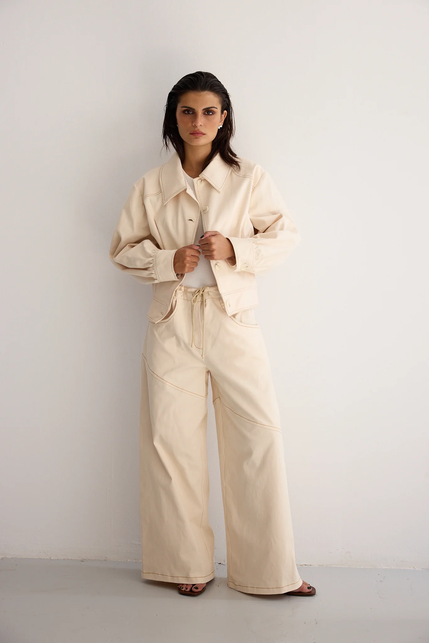 LOUISE trousers - IVORY - Image 3