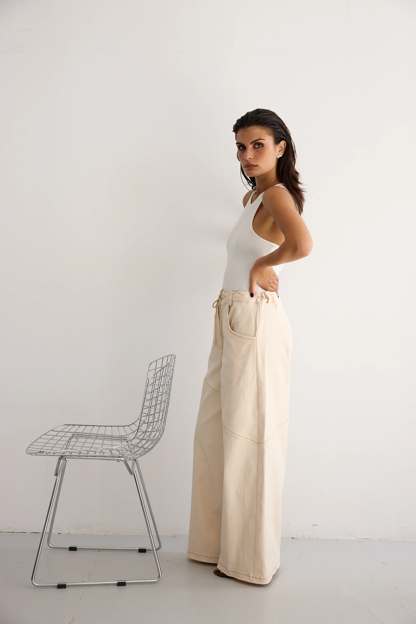 LOUISE trousers - IVORY - Image 4