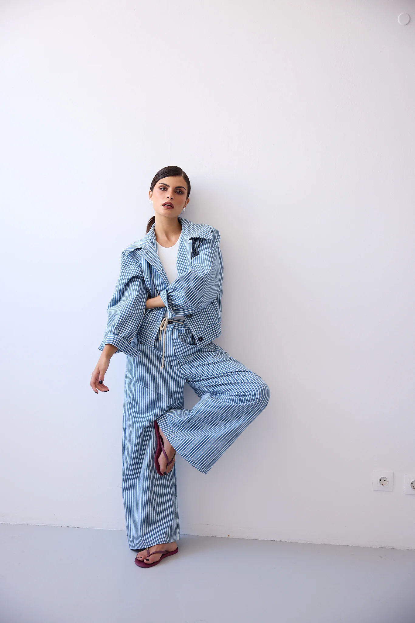 LOUISE trousers - STRIPPED DENIM - Image 5