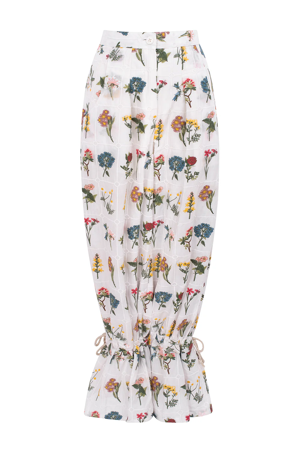 LUCINDA pants - FLOWERS EMBROIDERY - Image 2