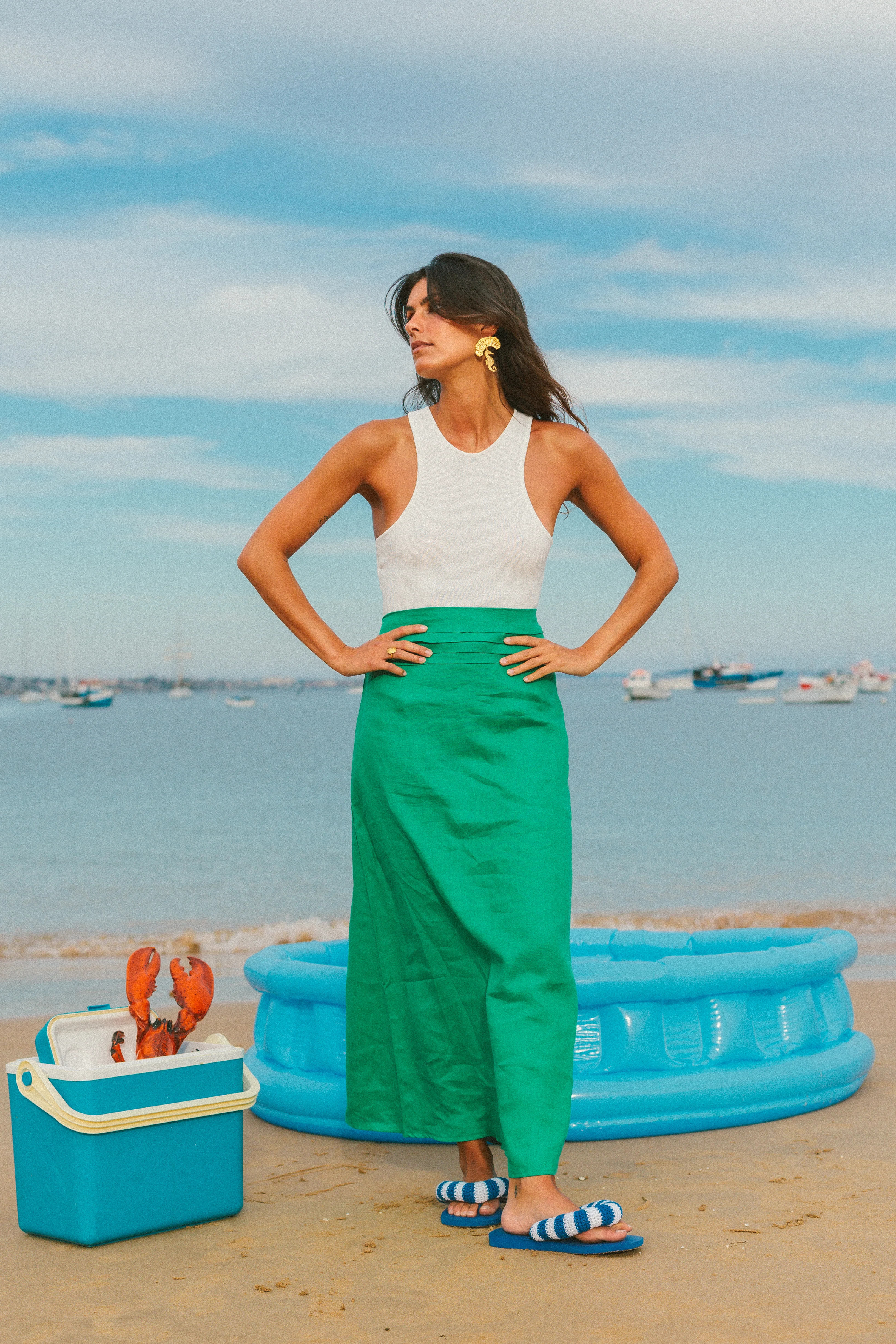 LYDIA dress - VIVID GREEN - Image 5