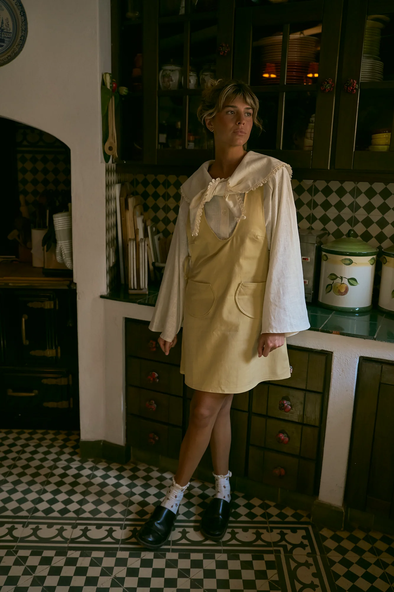 MENA short dress - PALE YELLOW - Image 5