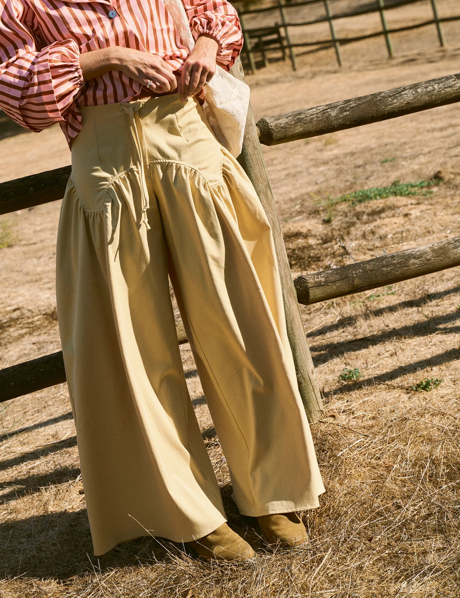 PALMIRA trousers - PALE YELLOW - Image 3