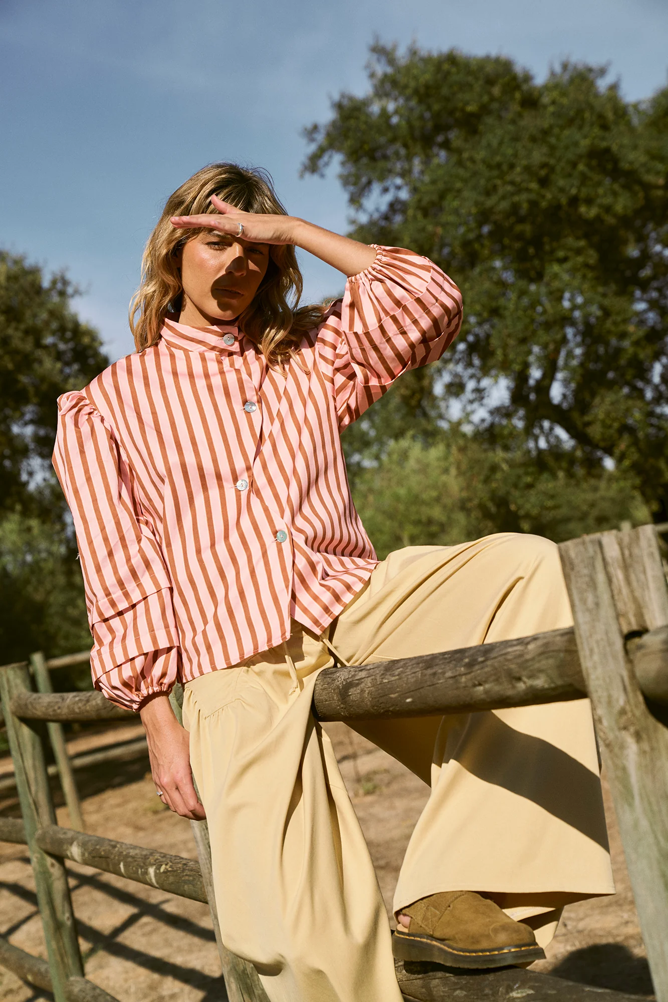 PALMIRA trousers - PALE YELLOW - Image 5