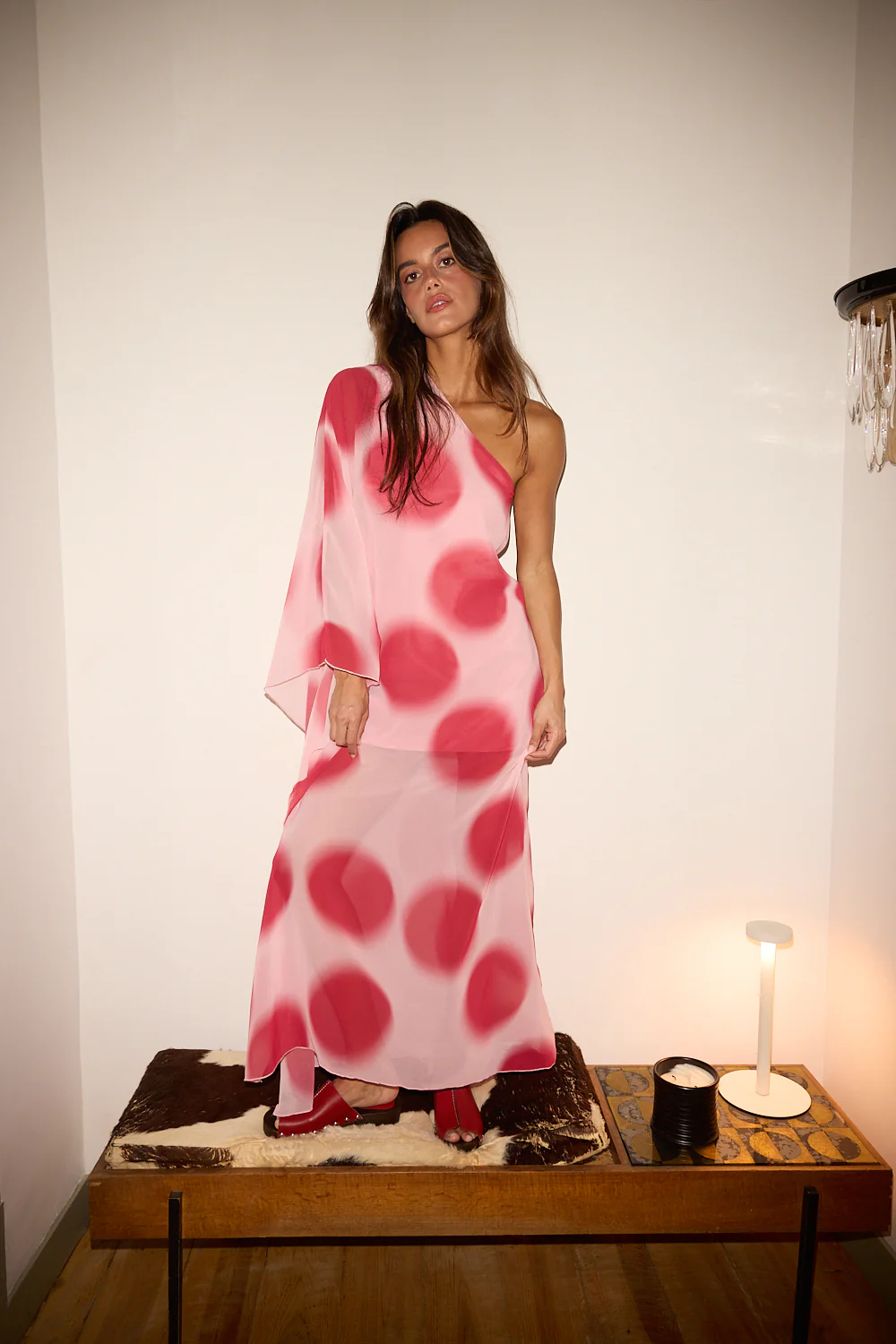 REGINA dress - PINK POLKA DOTS - Image 3