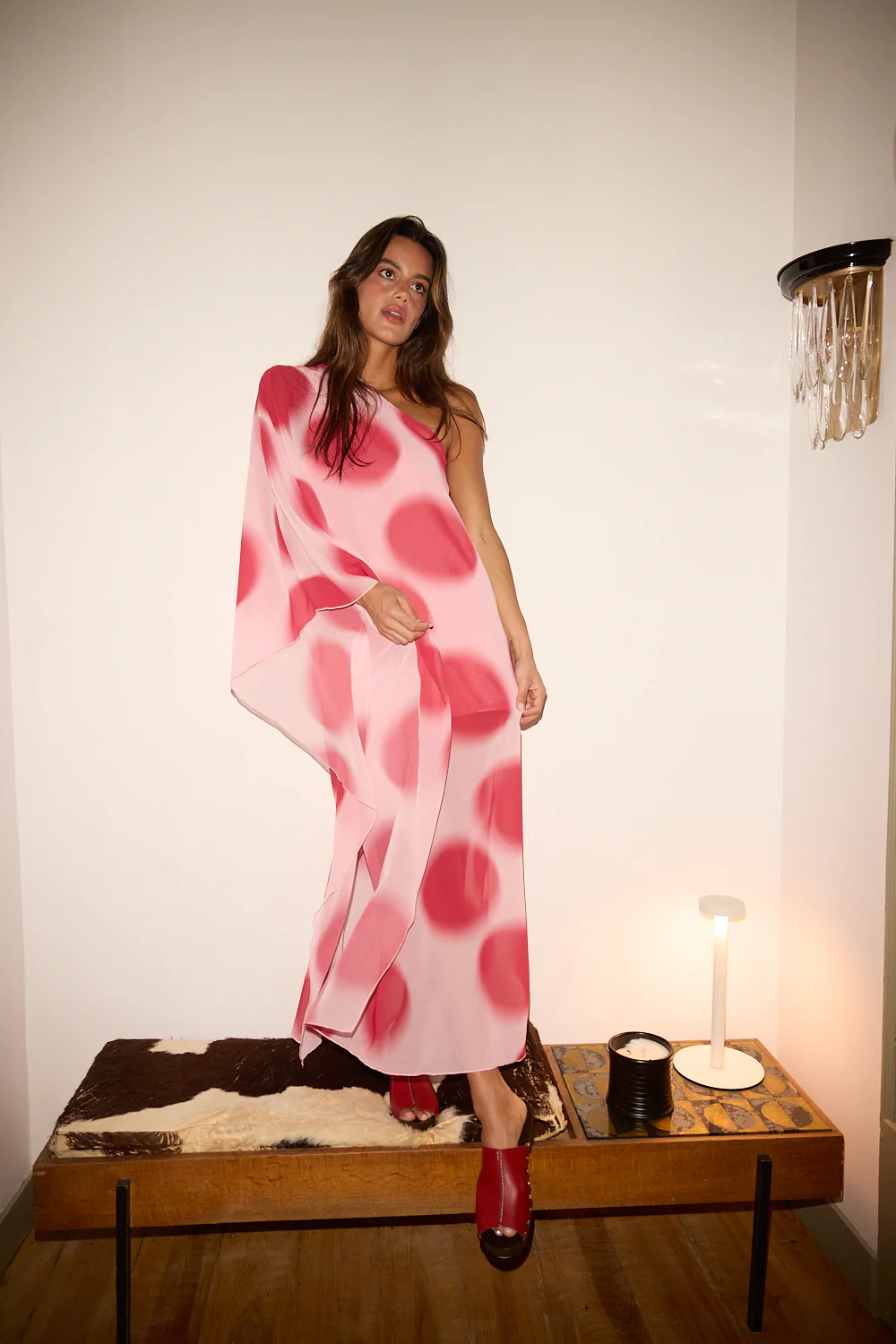 REGINA dress - PINK POLKA DOTS - Image 4
