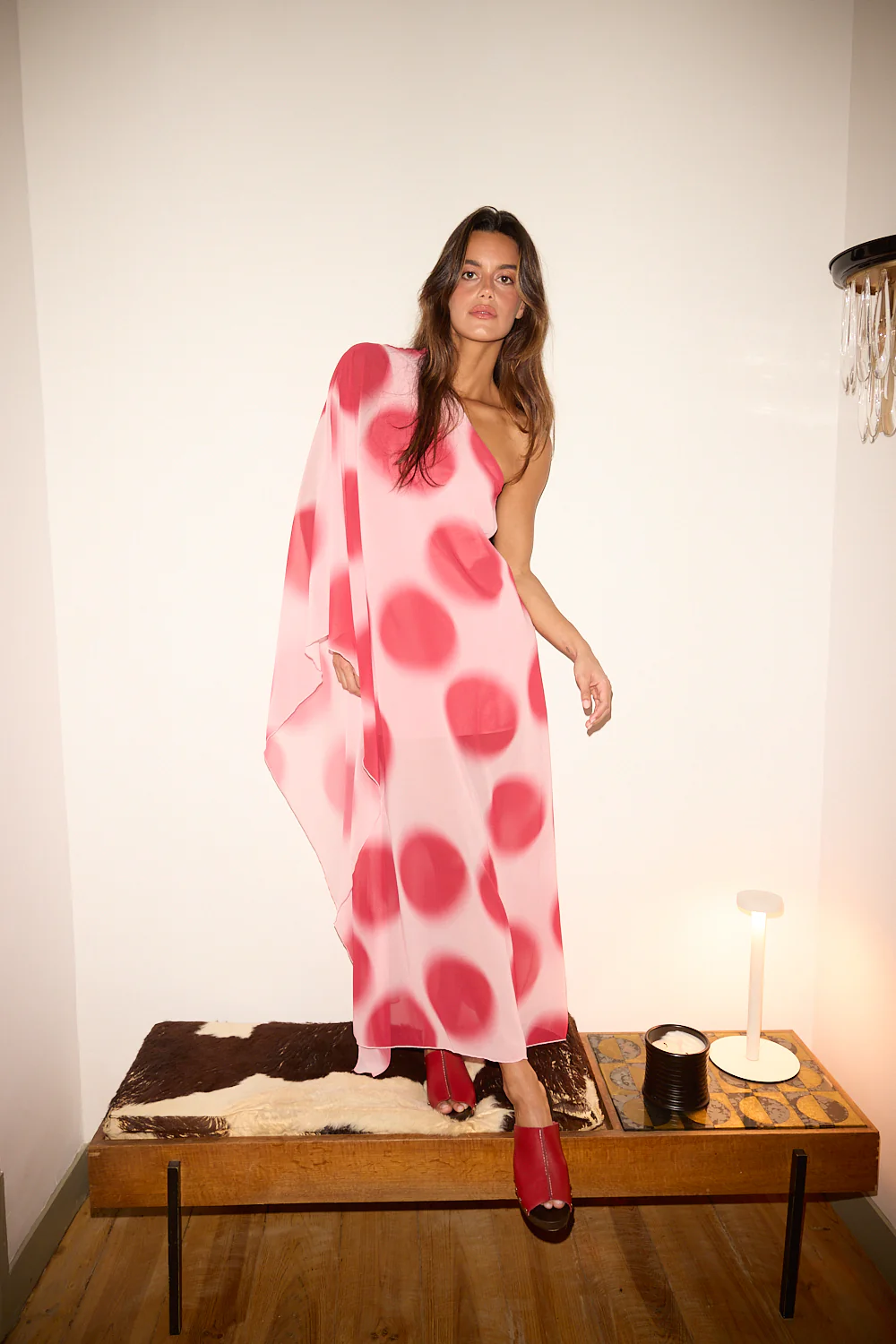 REGINA dress - PINK POLKA DOTS - Image 5