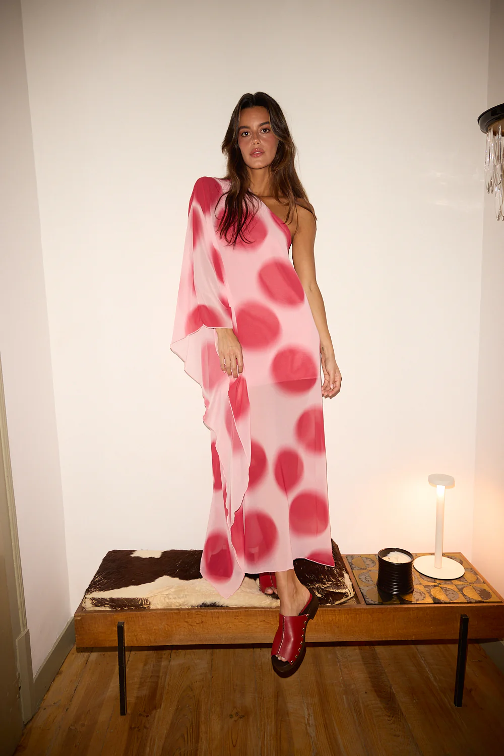 REGINA dress - PINK POLKA DOTS - Image 6