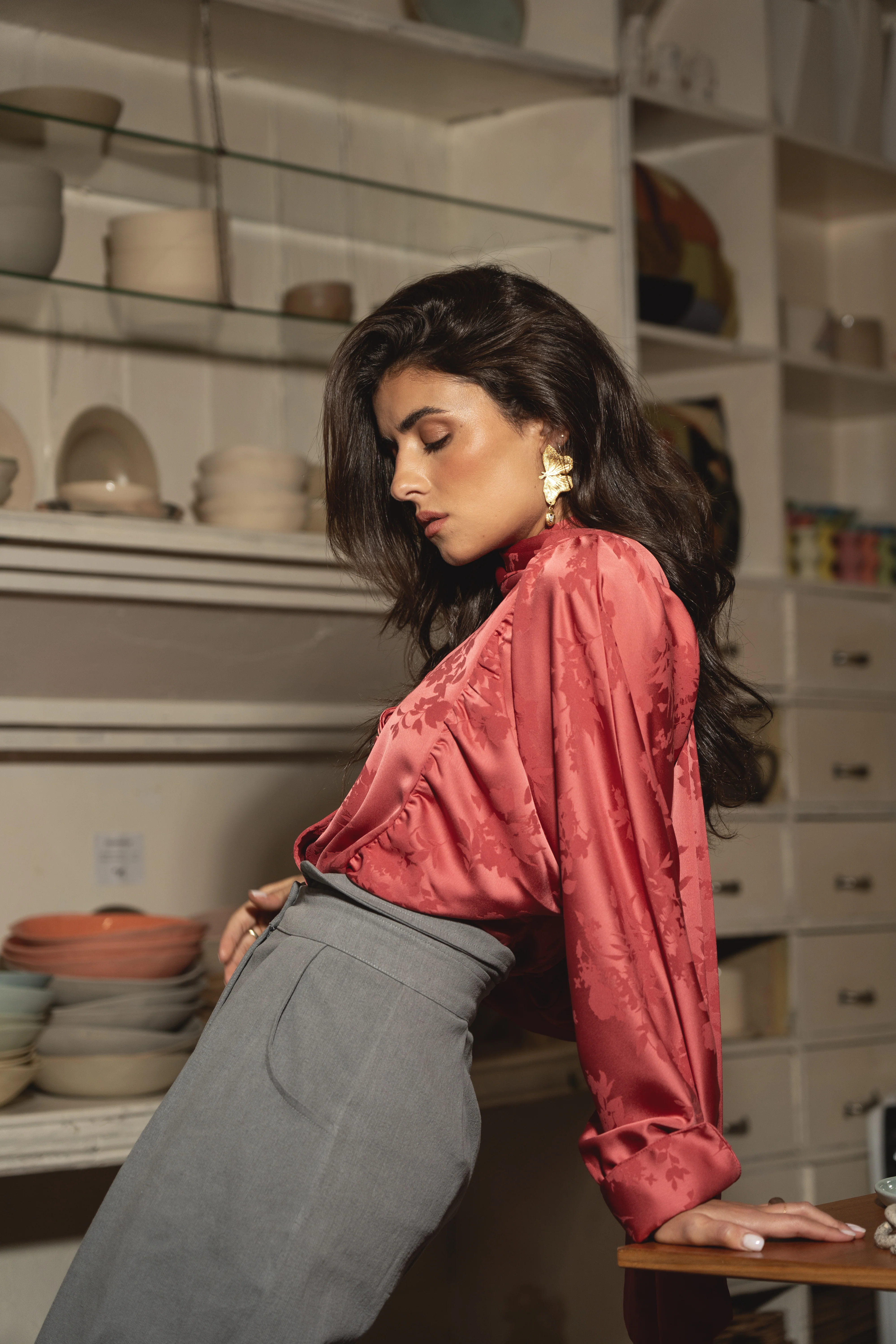 REVIVAL blouse - RASPBERRY - Image 6