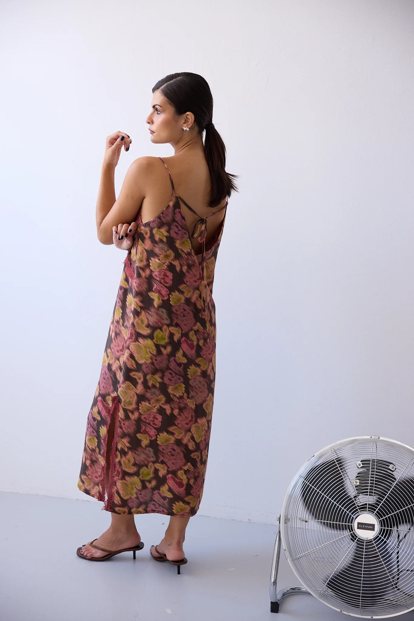 RUBY slip dress - BLURRED FLOWERS - Image 8