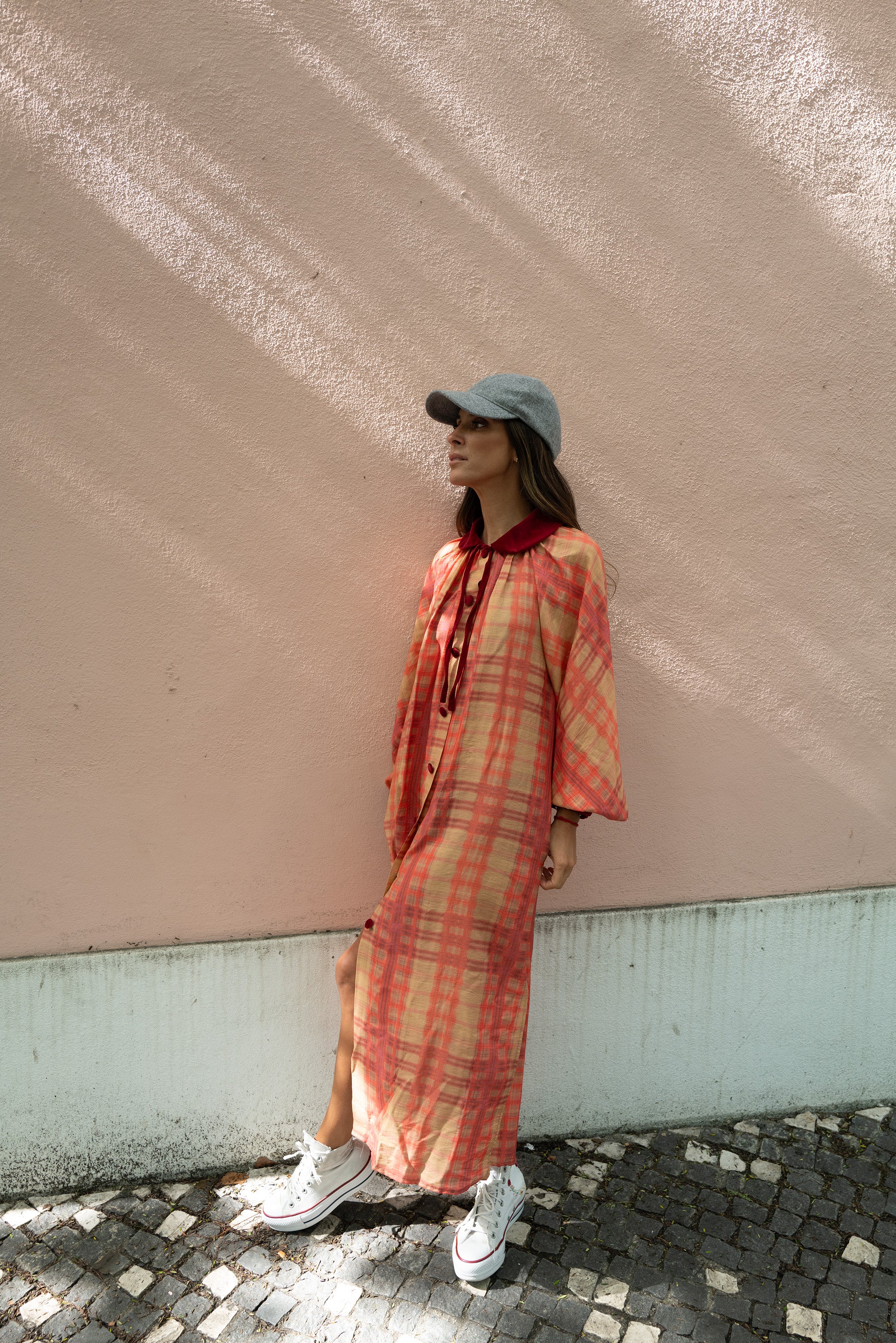 SIAN dress - PINK PLAID - Image 3