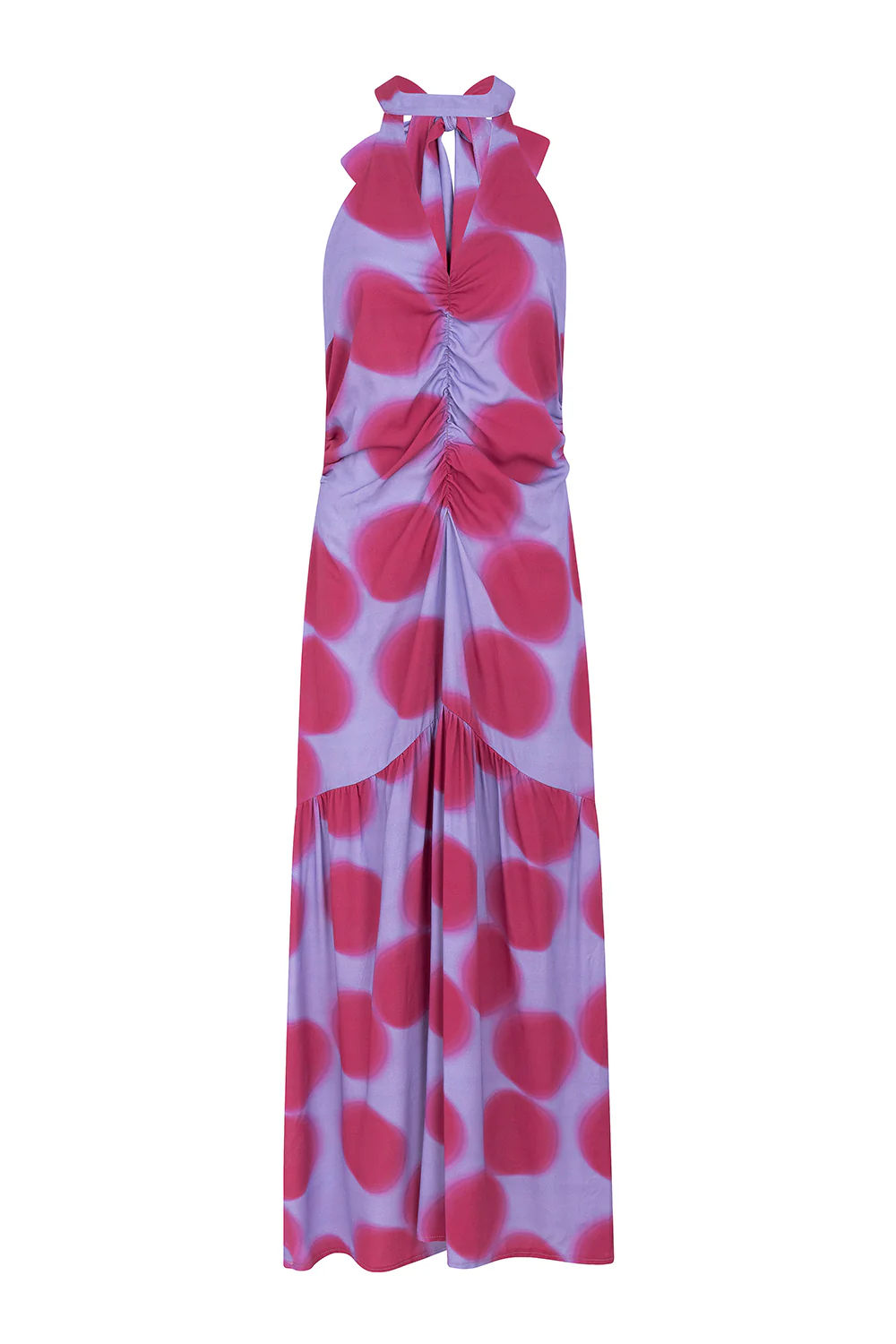 SIMONNA dress - PURPLE POLKA DOTS - Image 2