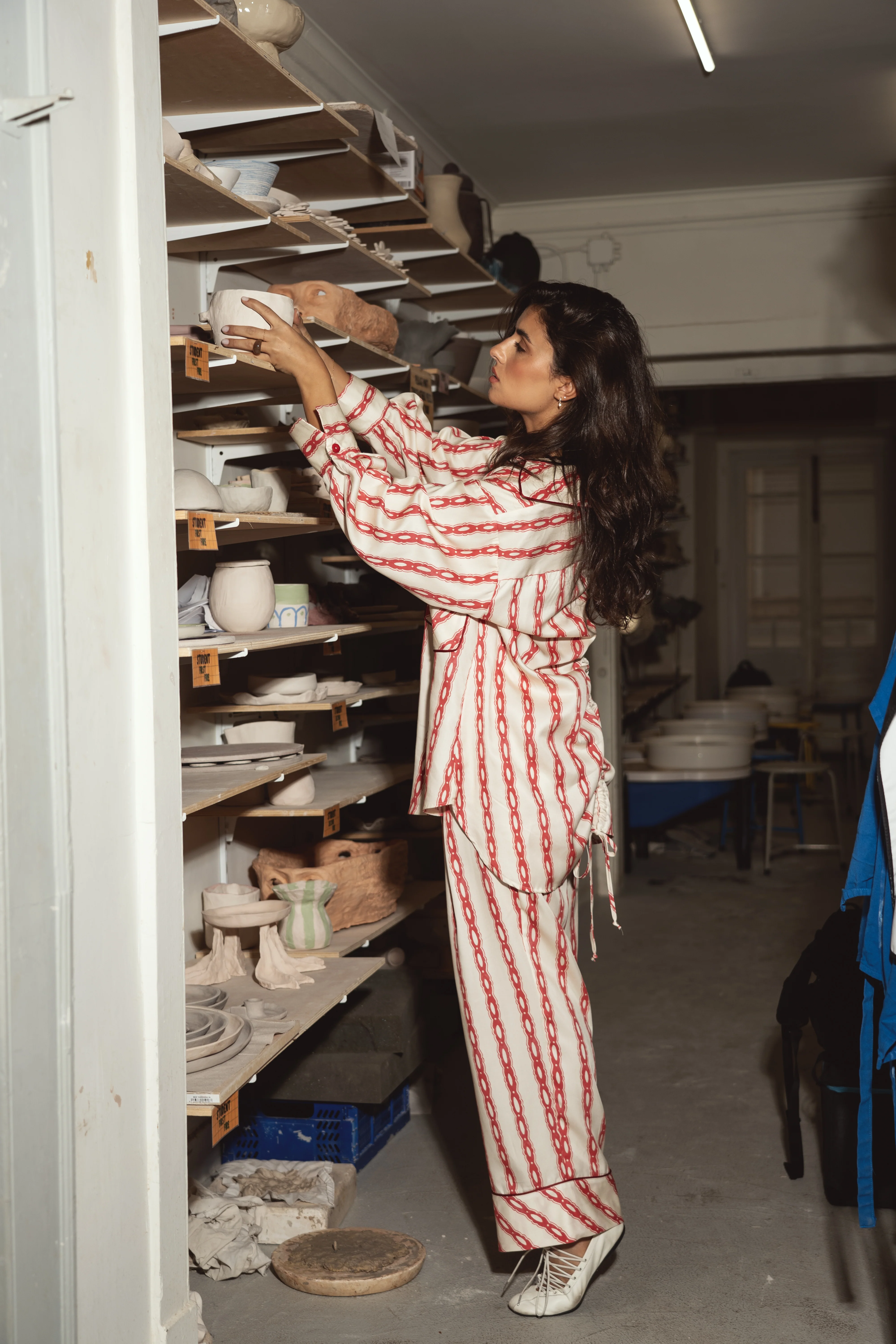 VERA trousers - RED STRIPES - Image 3