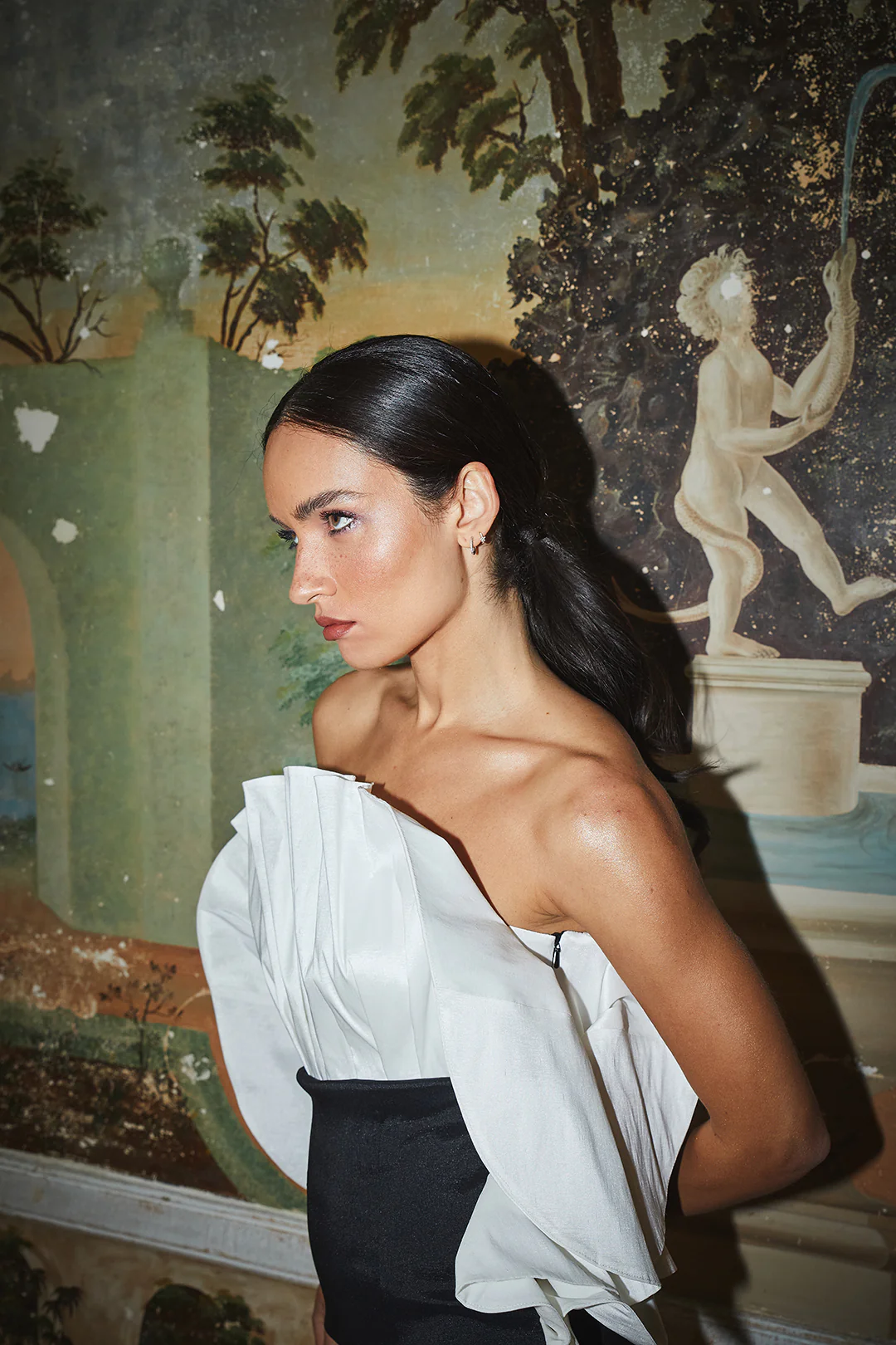 VICTORIA dress - Black & White - Image 4