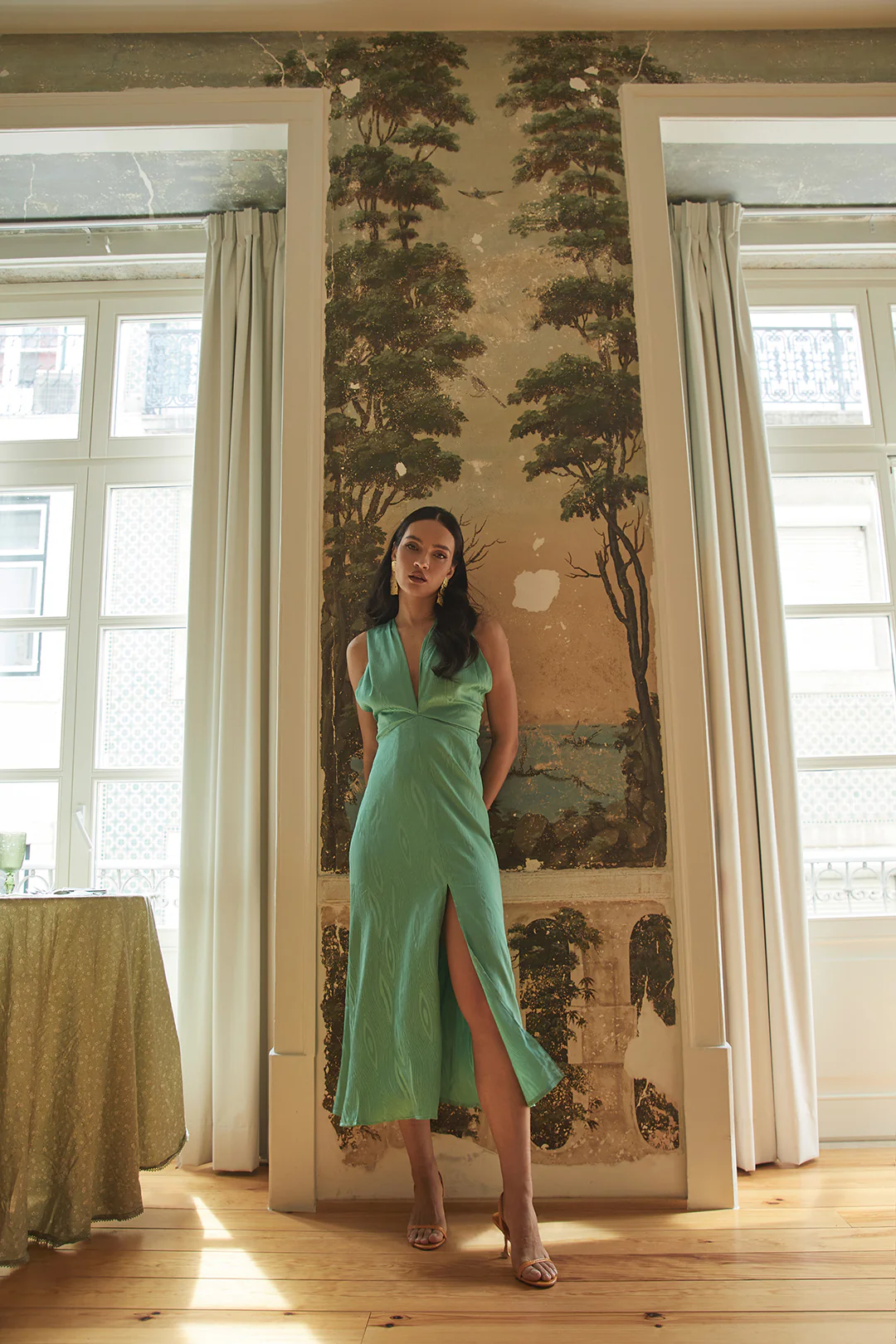 ZANZI dress - Green - Image 3